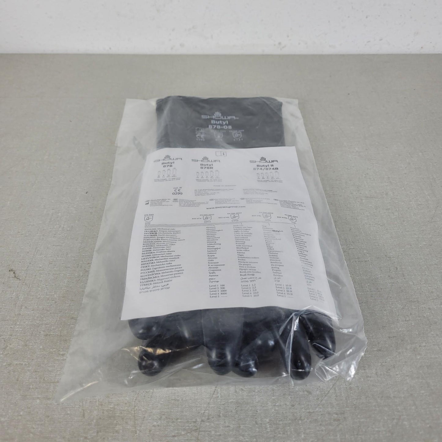 Pair Best Butyl 878-8 Chemical Thick Chemical and Acid Resistant Rubber Gloves