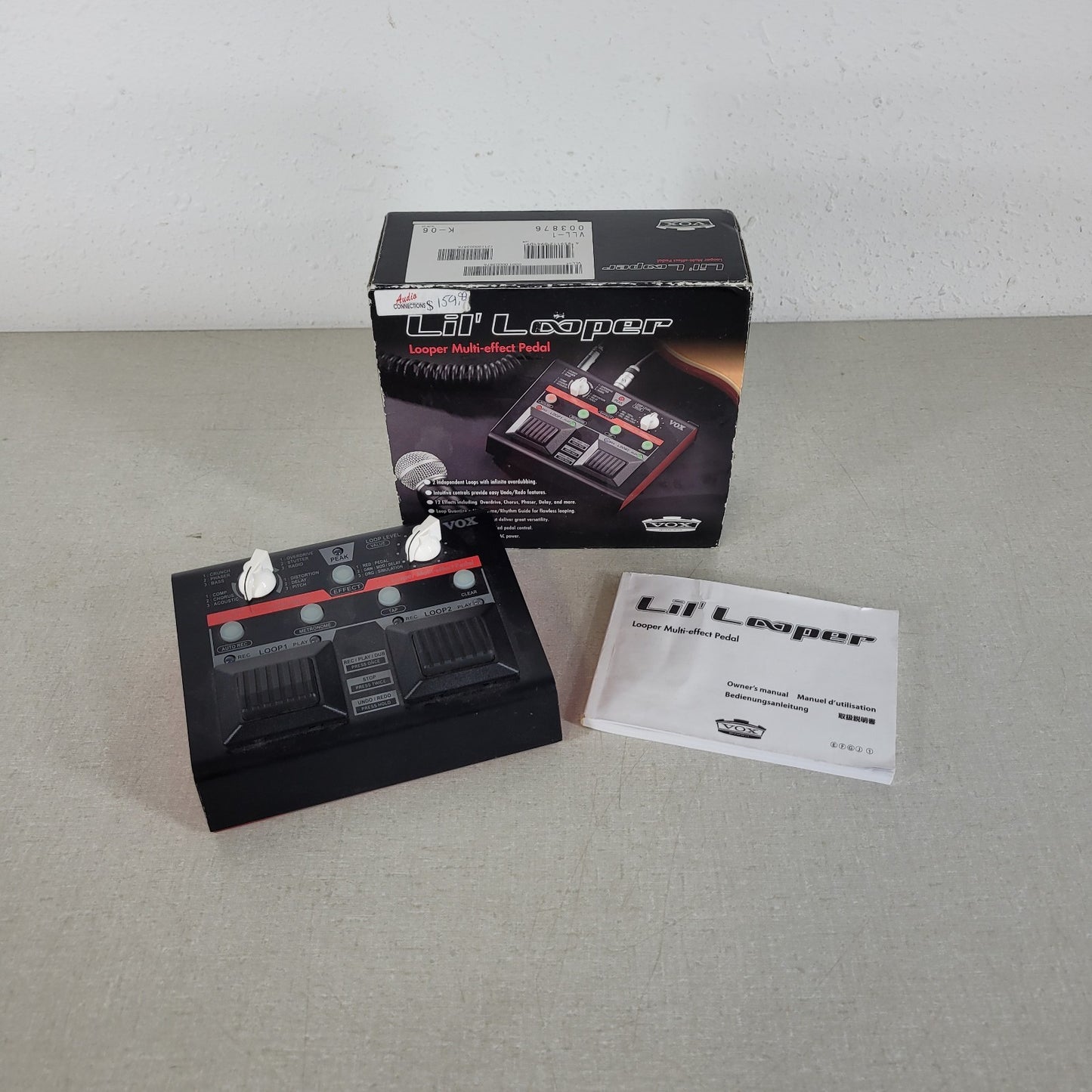 Vox Amplifications VLL-1 Lil' Looper Multi-effect Pedal Two Independent Loops