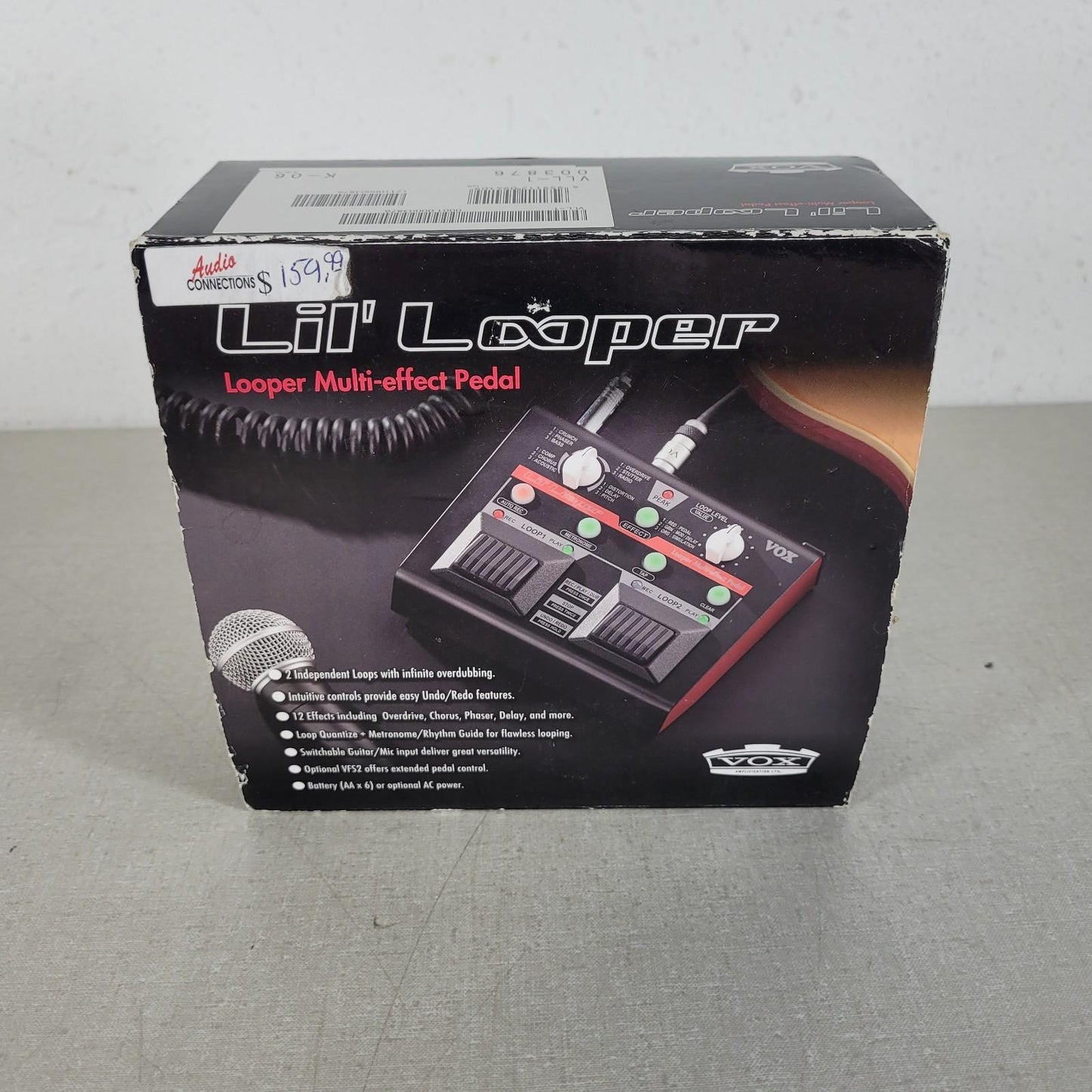 Vox Amplifications VLL-1 Lil' Looper Multi-effect Pedal Two Independent Loops