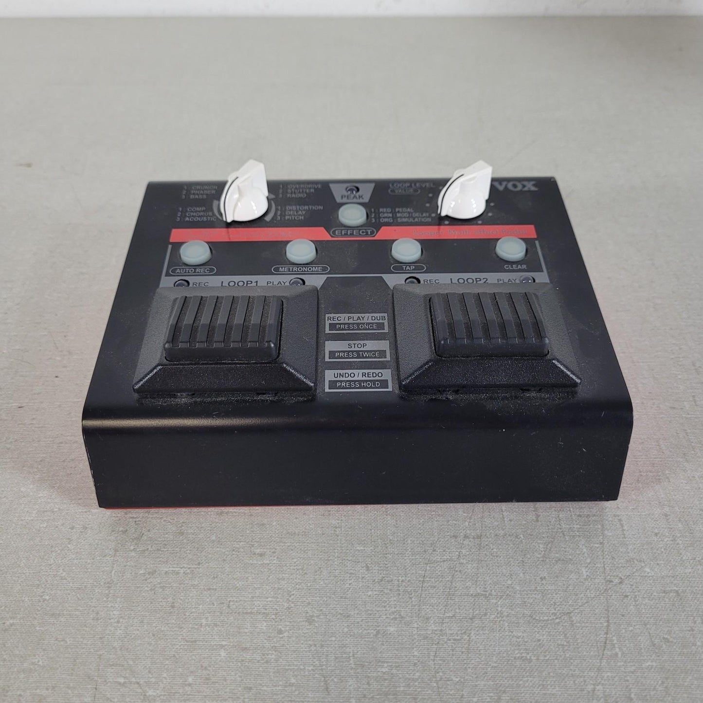 Vox Amplifications VLL-1 Lil' Looper Multi-effect Pedal Two Independent Loops