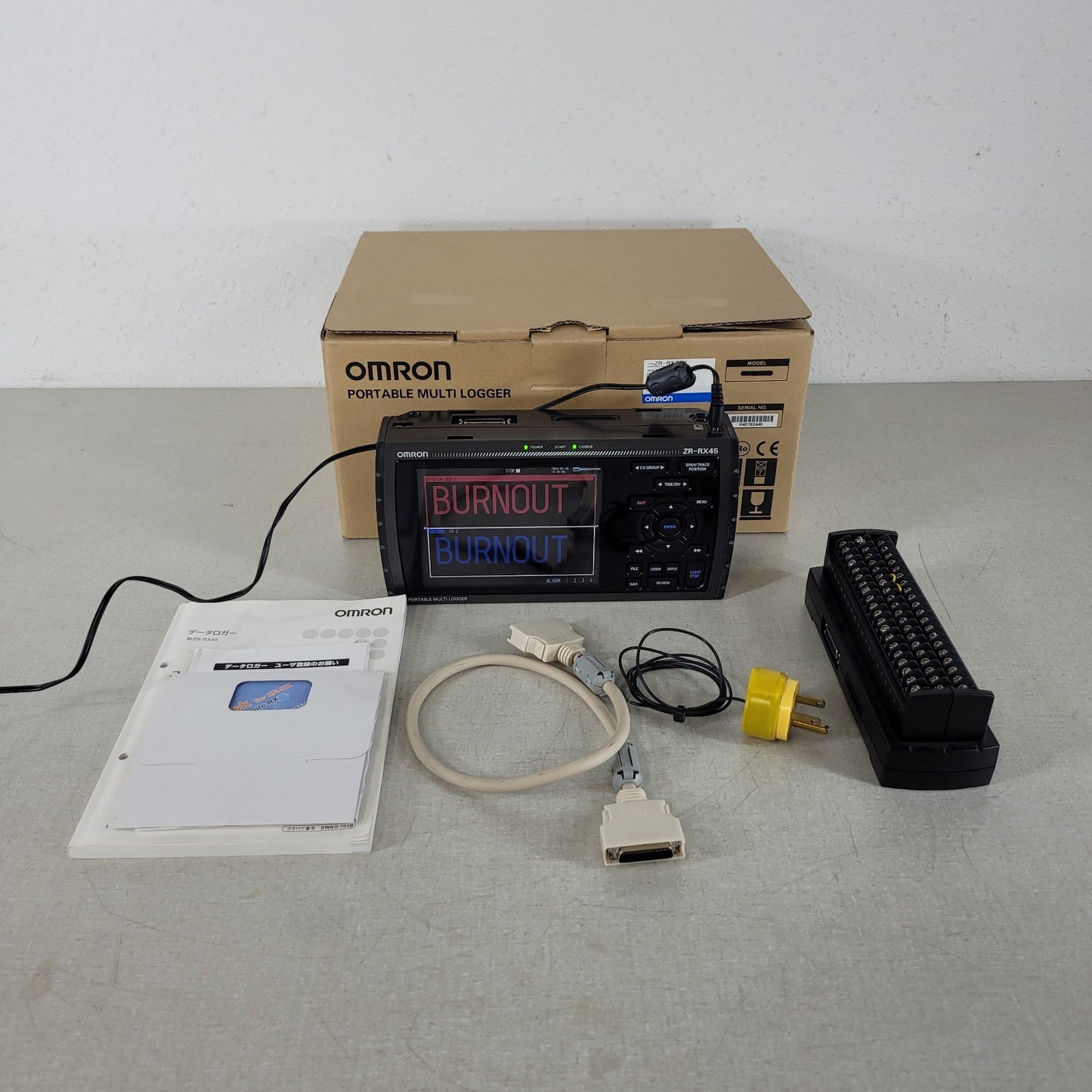 Omron ZR-RX45 V Portable Multi Data 200-Channel Expandable Measurement Logger
