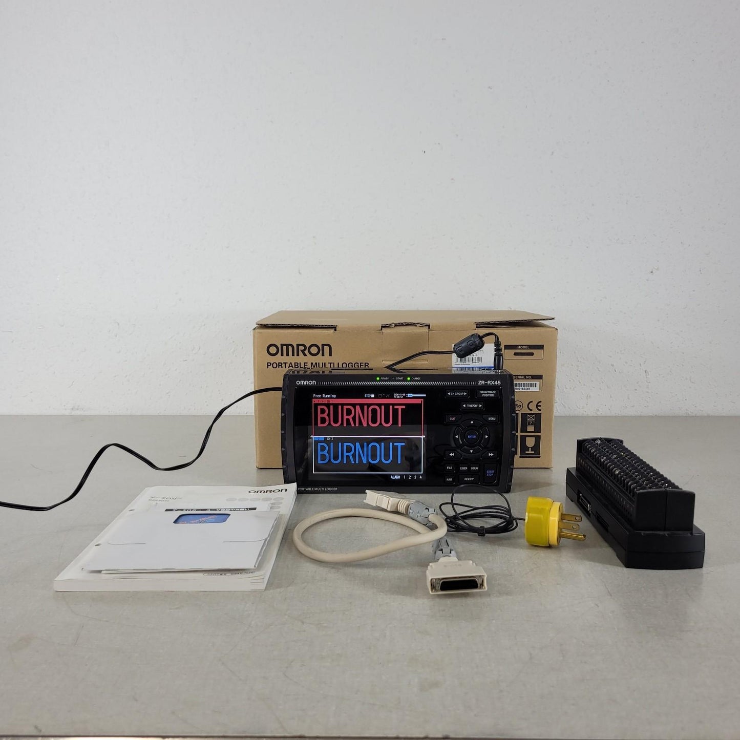 Omron ZR-RX45 V Portable Multi Data 200-Channel Expandable Measurement Logger