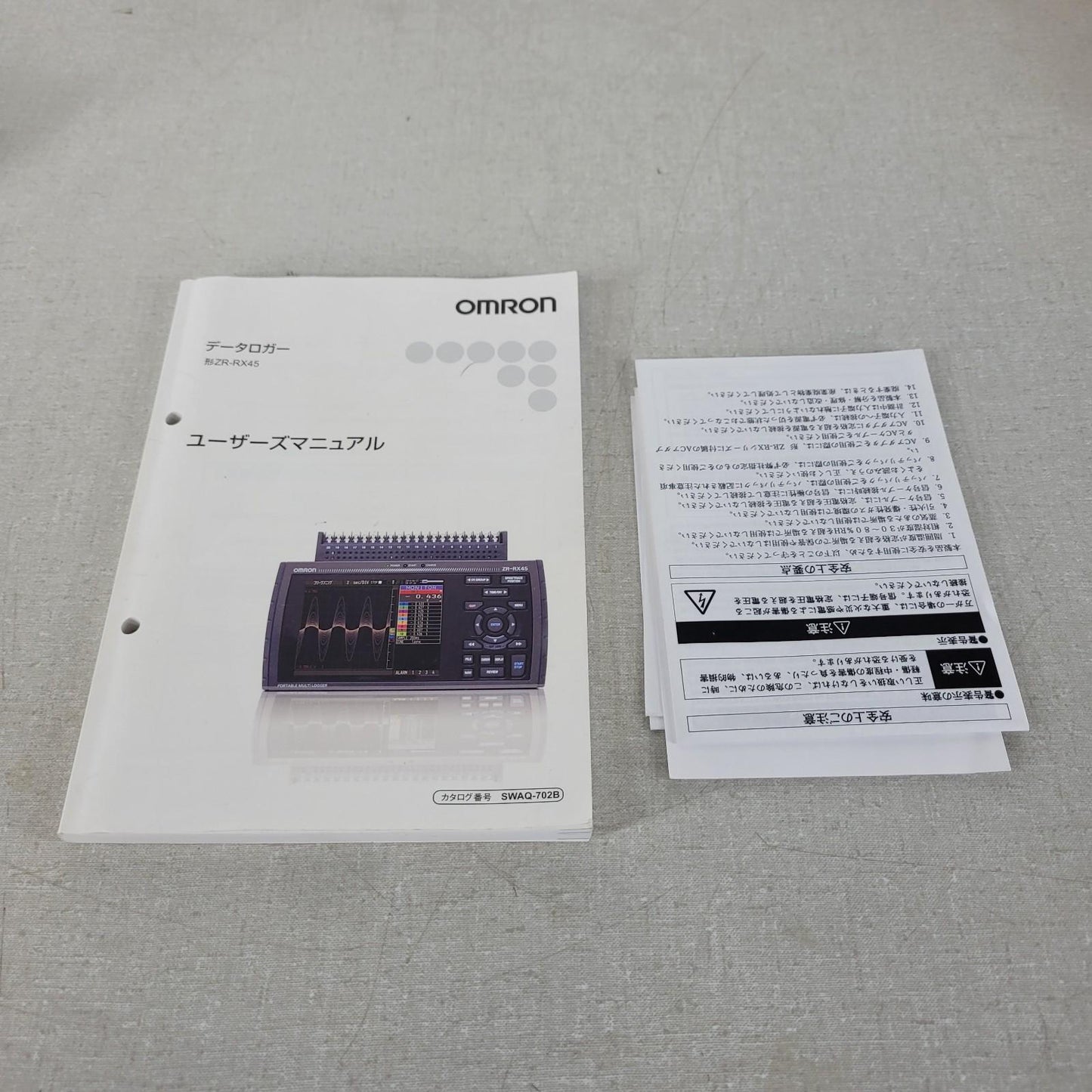 Omron ZR-RX45 V Portable Multi Data 200-Channel Expandable Measurement Logger