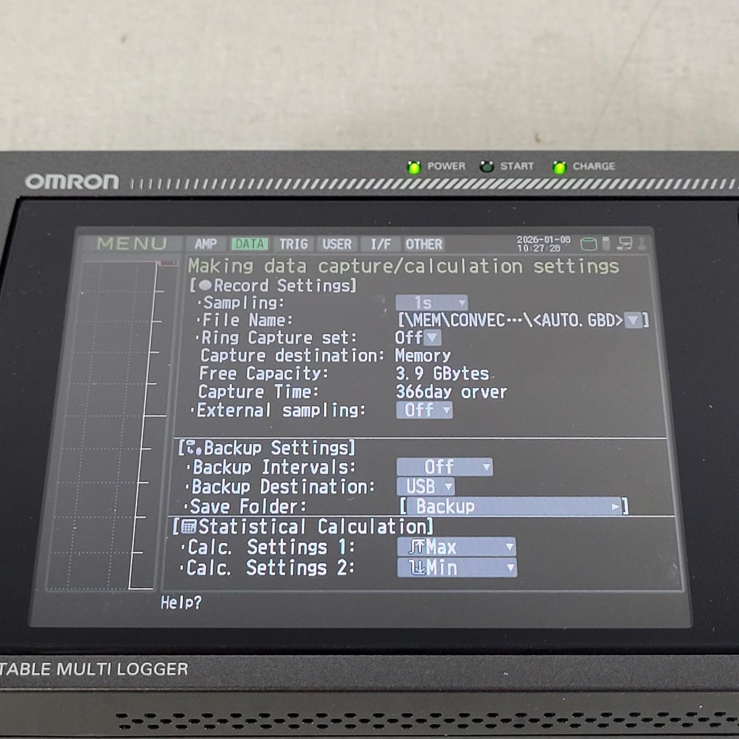 Omron ZR-RX45 V Portable Multi Data 200-Channel Expandable Measurement Logger