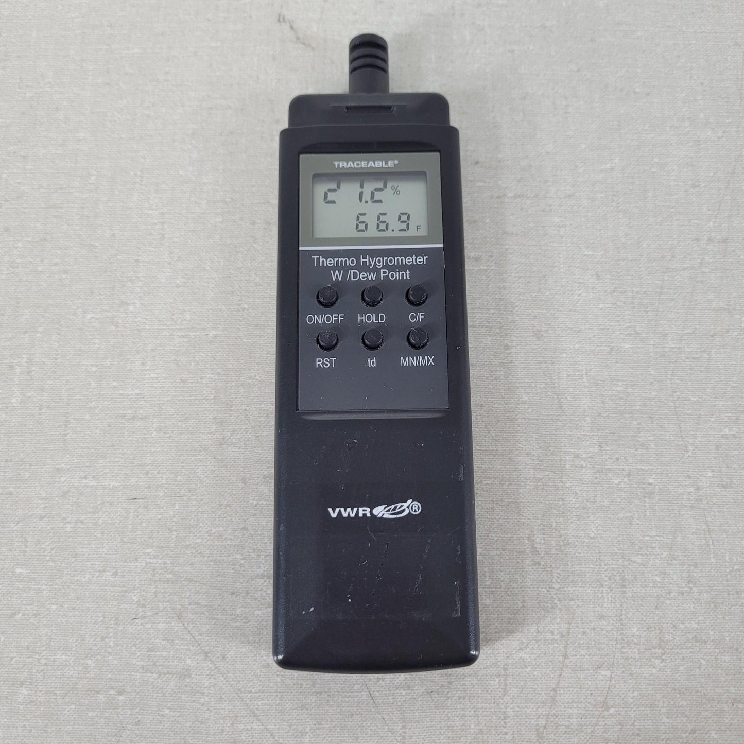 VWR 12777-834 Digital Pocket Size Dew Point Hygrometer and Thermometer