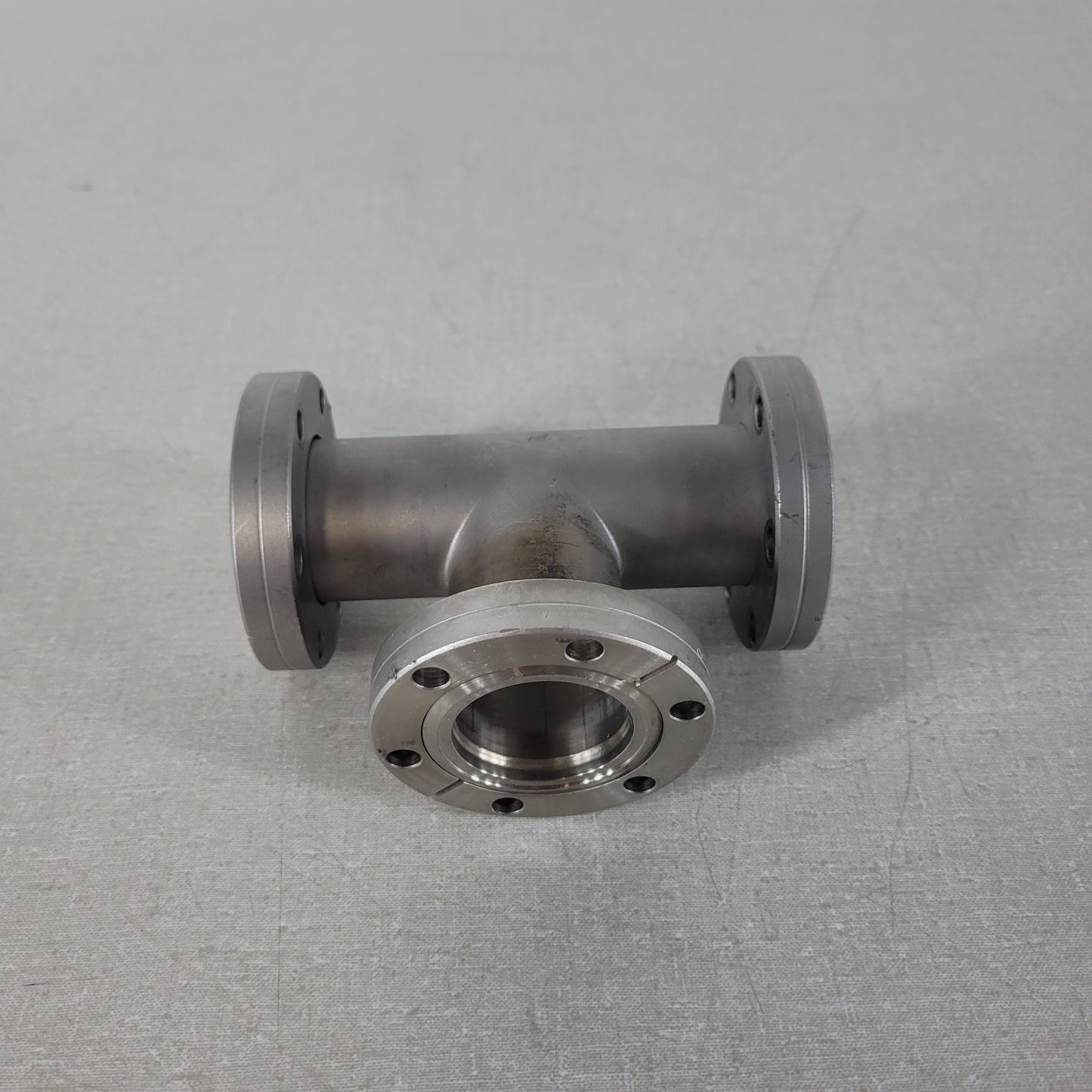 DN35CF 2.75" CF Conflat Tee Stainless Steel 3-Way Ultra High Vacuum UHV Splitter