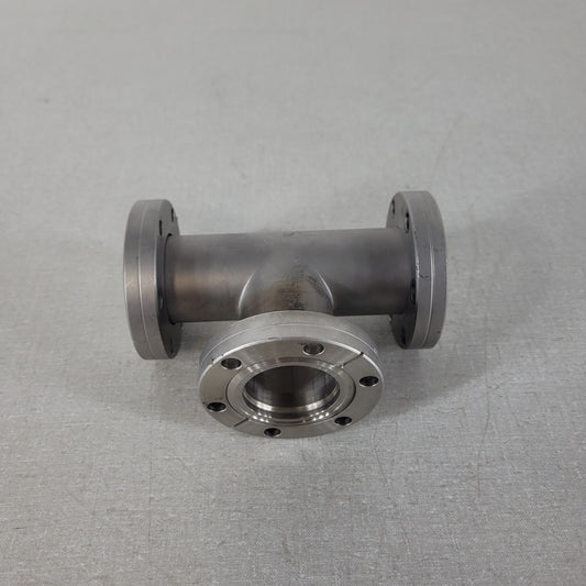 DN35CF 2.75" CF Conflat Tee Stainless Steel 3-Way Ultra High Vacuum UHV Splitter