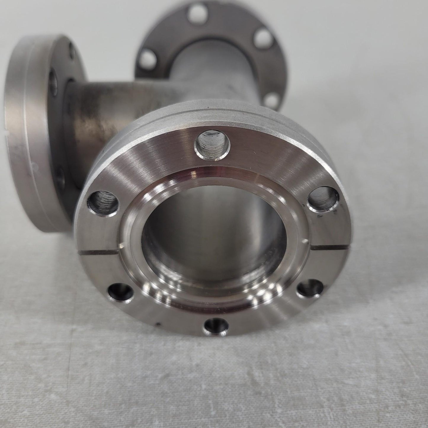 DN35CF 2.75" CF Conflat Tee Stainless Steel 3-Way Ultra High Vacuum UHV Splitter