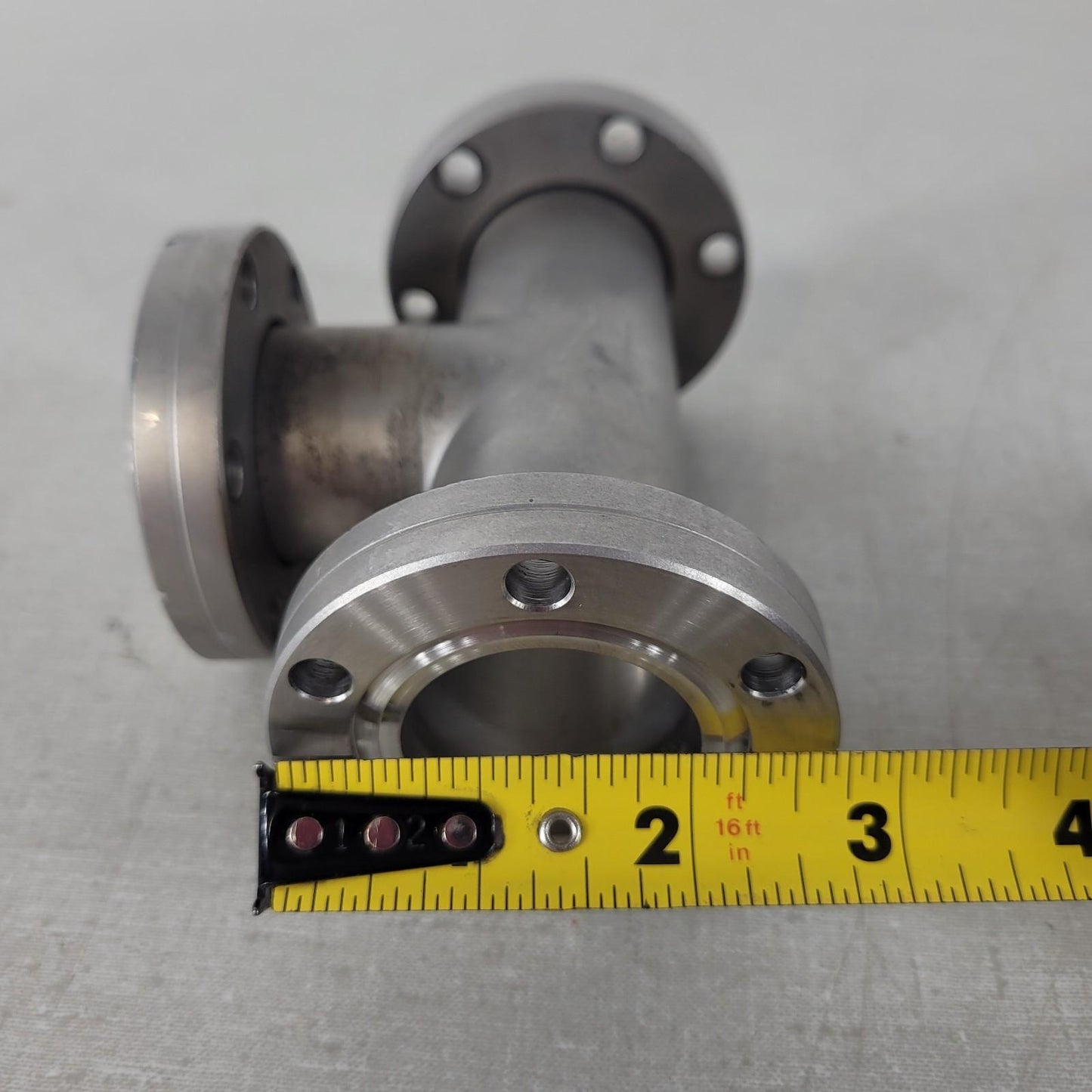 DN35CF 2.75" CF Conflat Tee Stainless Steel 3-Way Ultra High Vacuum UHV Splitter