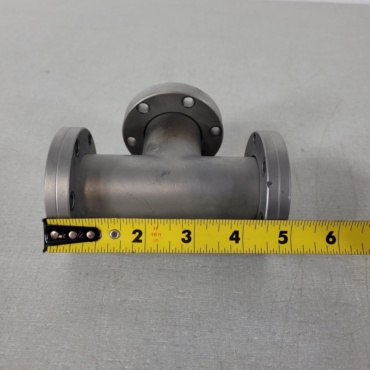 DN35CF 2.75" CF Conflat Tee Stainless Steel 3-Way Ultra High Vacuum UHV Splitter