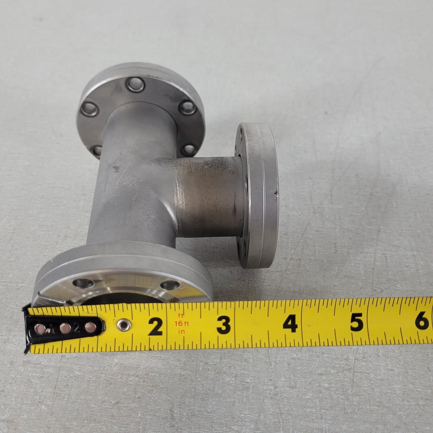DN35CF 2.75" CF Conflat Tee Stainless Steel 3-Way Ultra High Vacuum UHV Splitter