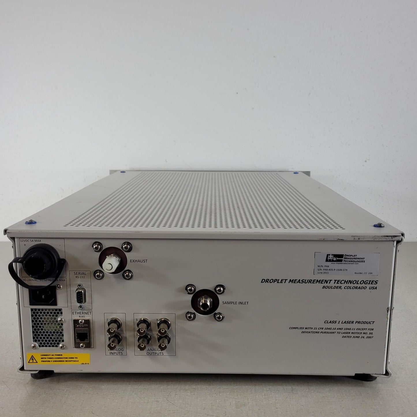Droplet Measurement Technologies PAX Photoacoustic Extinctiometer w/ 405nm Laser