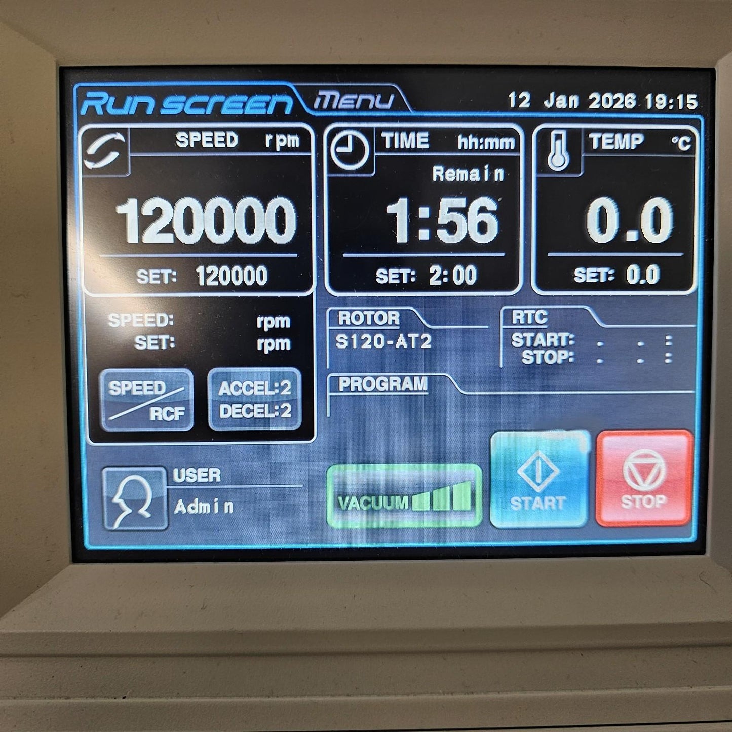 TESTED- Thermo Sorvall MX120+ Micro Ultracentrifuge 120k RPM w/ S120-AT2 Rotor