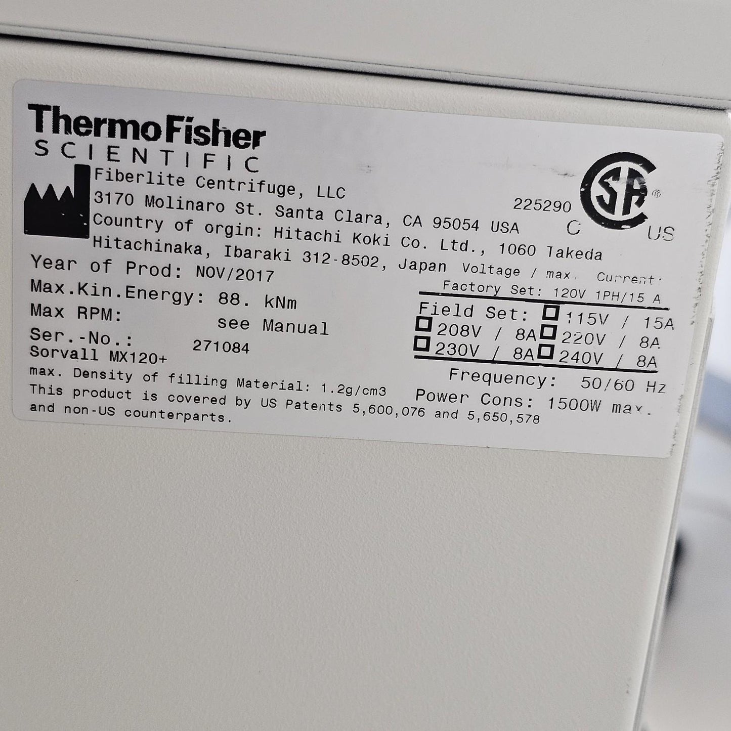 TESTED- Thermo Sorvall MX120+ Micro Ultracentrifuge 120k RPM w/ S120-AT2 Rotor