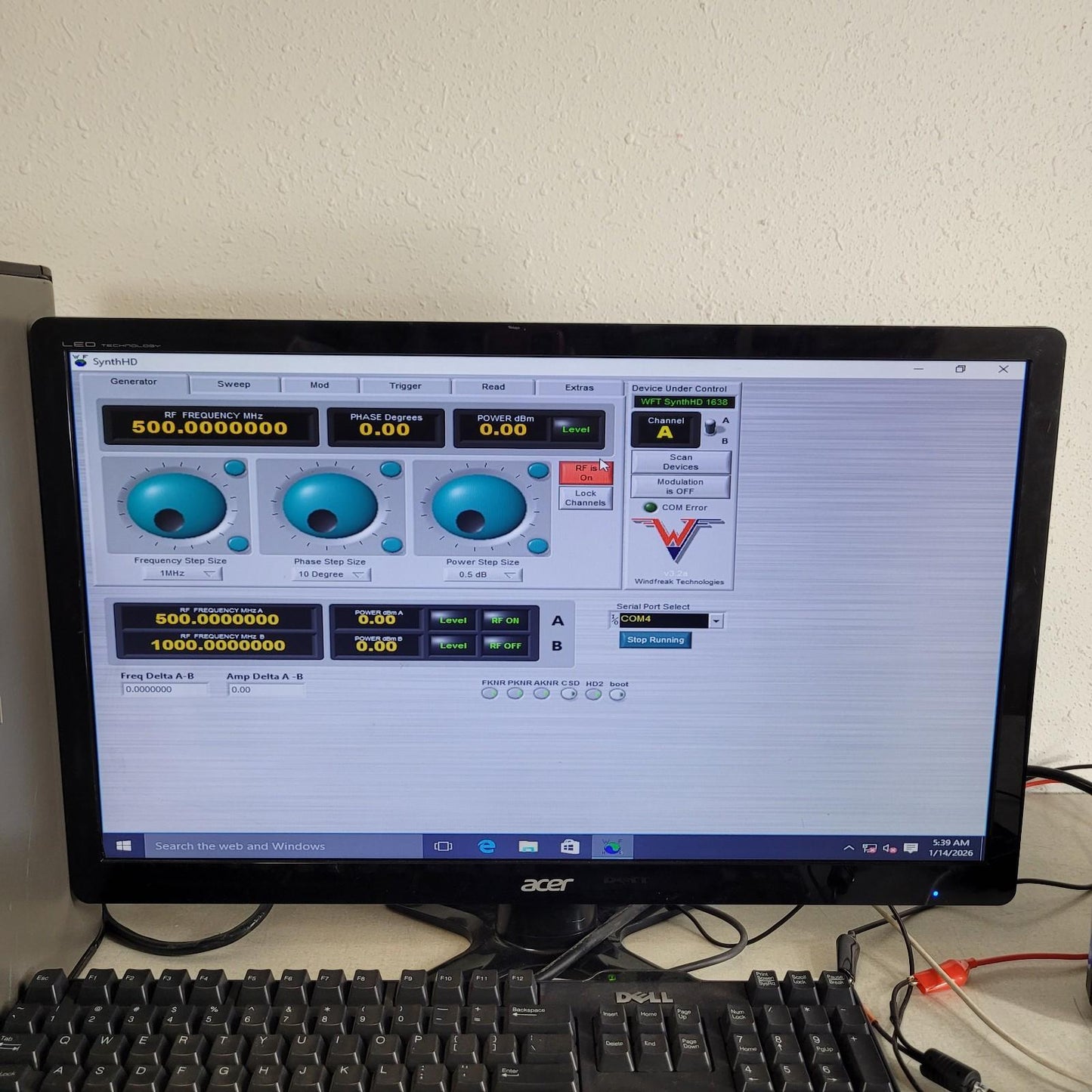 TESTED Windfreak Tech SynthHD 10MHz–15GHz Dual Channel RF Signal Generator