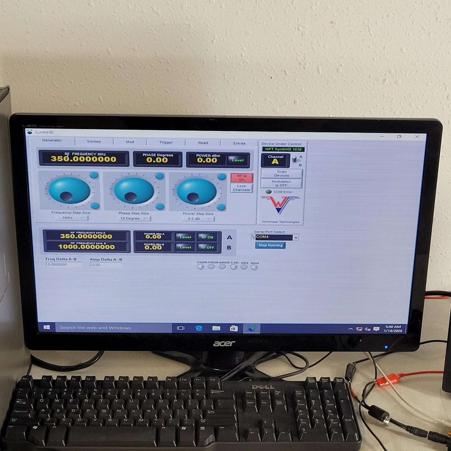 TESTED Windfreak Tech SynthHD 10MHz–15GHz Dual Channel RF Signal Generator