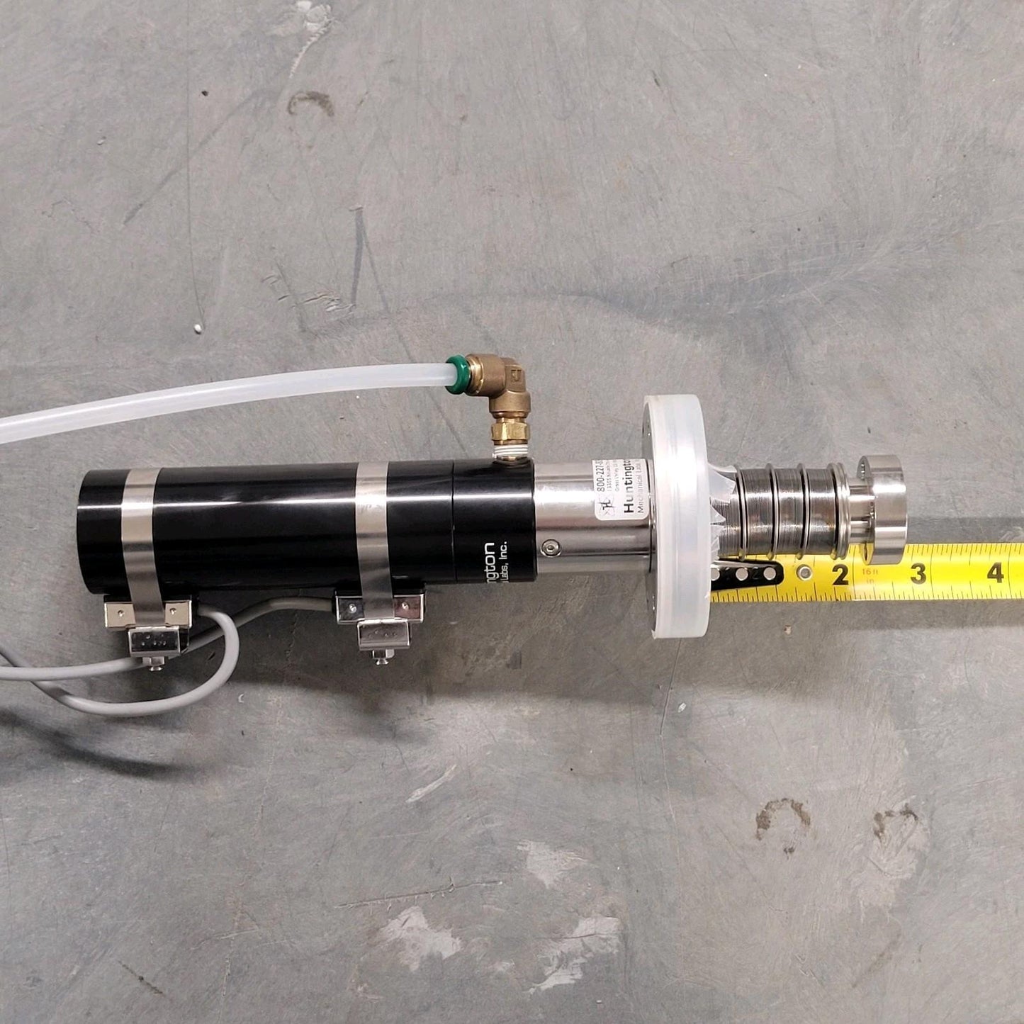 Huntington 3" Stroke Linear Pneumatic Feedthrough Bellows DN35CF 2.75" CF UHV