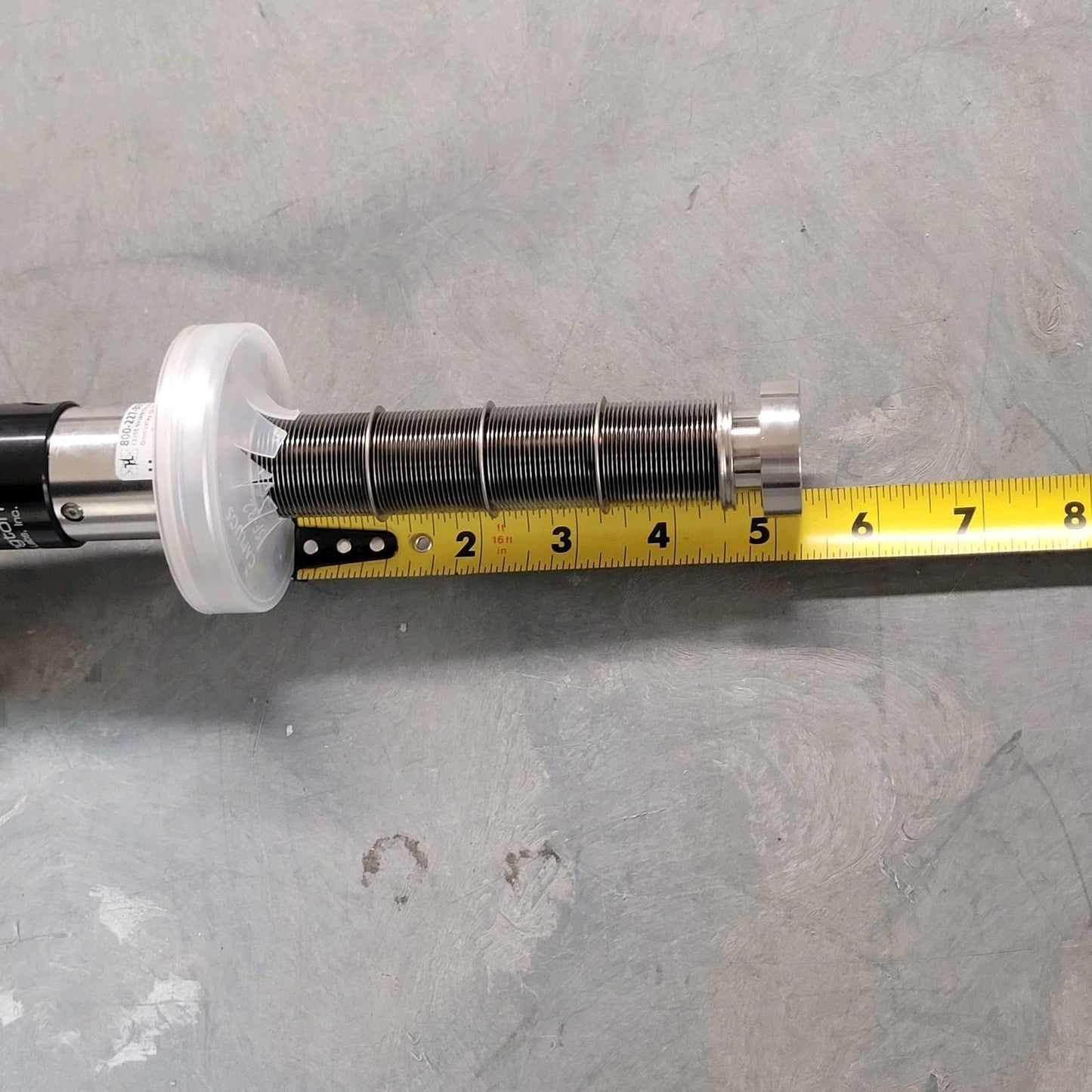 Huntington 3" Stroke Linear Pneumatic Feedthrough Bellows DN35CF 2.75" CF UHV