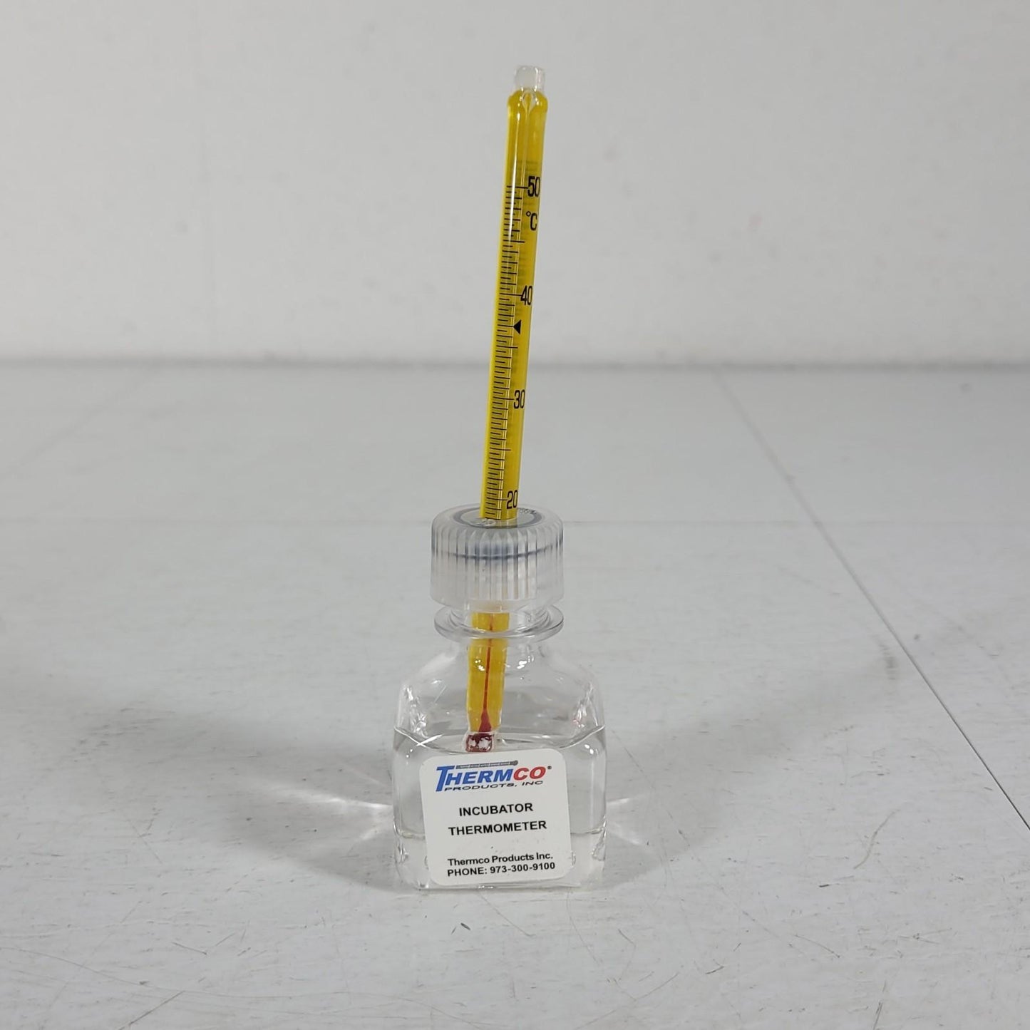 Thermco ACCI0301S Incubator Bottle Analog Thermometer 18°C to 50°C +/-1°C 30 mL