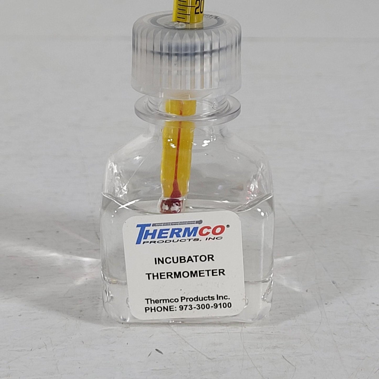 Thermco ACCI0301S Incubator Bottle Analog Thermometer 18°C to 50°C +/-1°C 30 mL