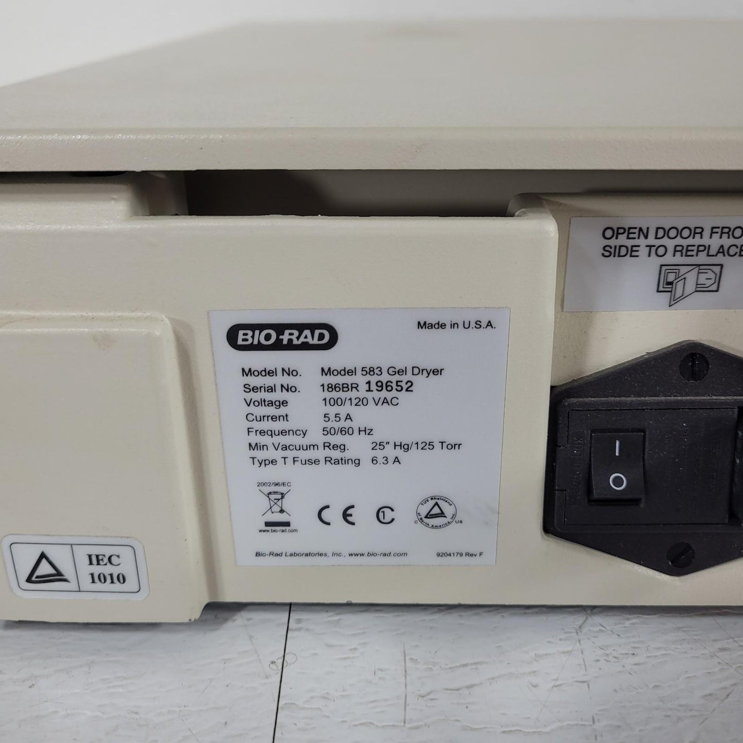 Bio-Rad 583 Gel Dryer 35 x 45cm Drying Surface w/ Floating Heat Element