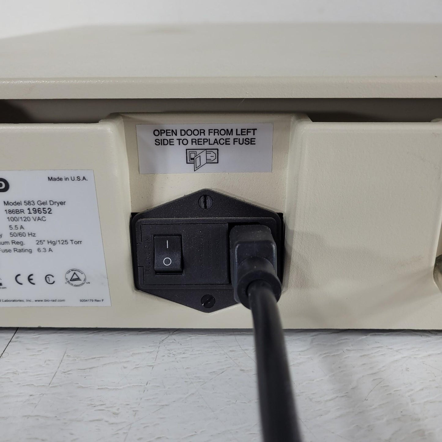 Bio-Rad 583 Gel Dryer 35 x 45cm Drying Surface w/ Floating Heat Element