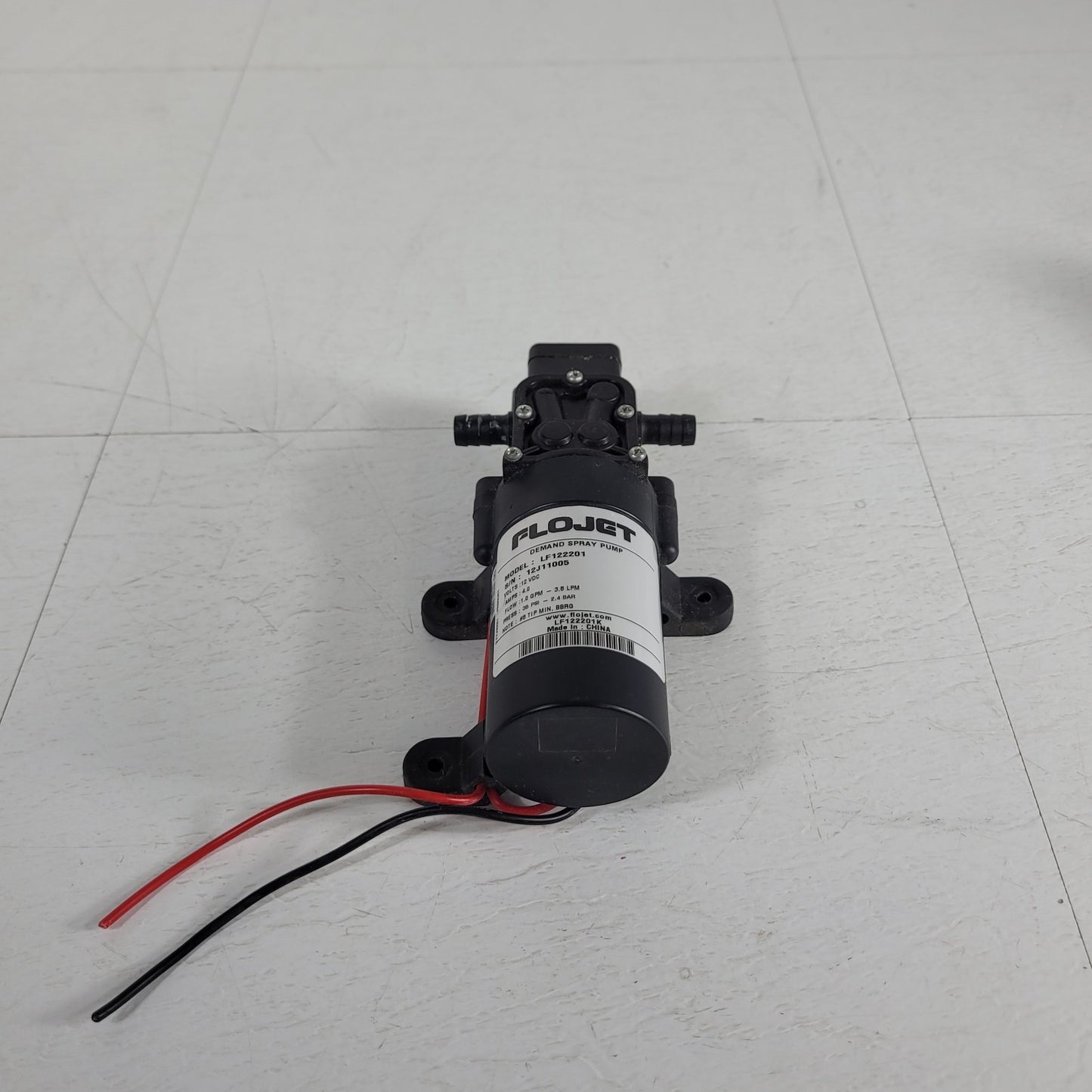 Flojet LF122201 Motor Driven Diaphragm Pump 35 PSI Flow 1 - 3.8 LPM 12 VDC