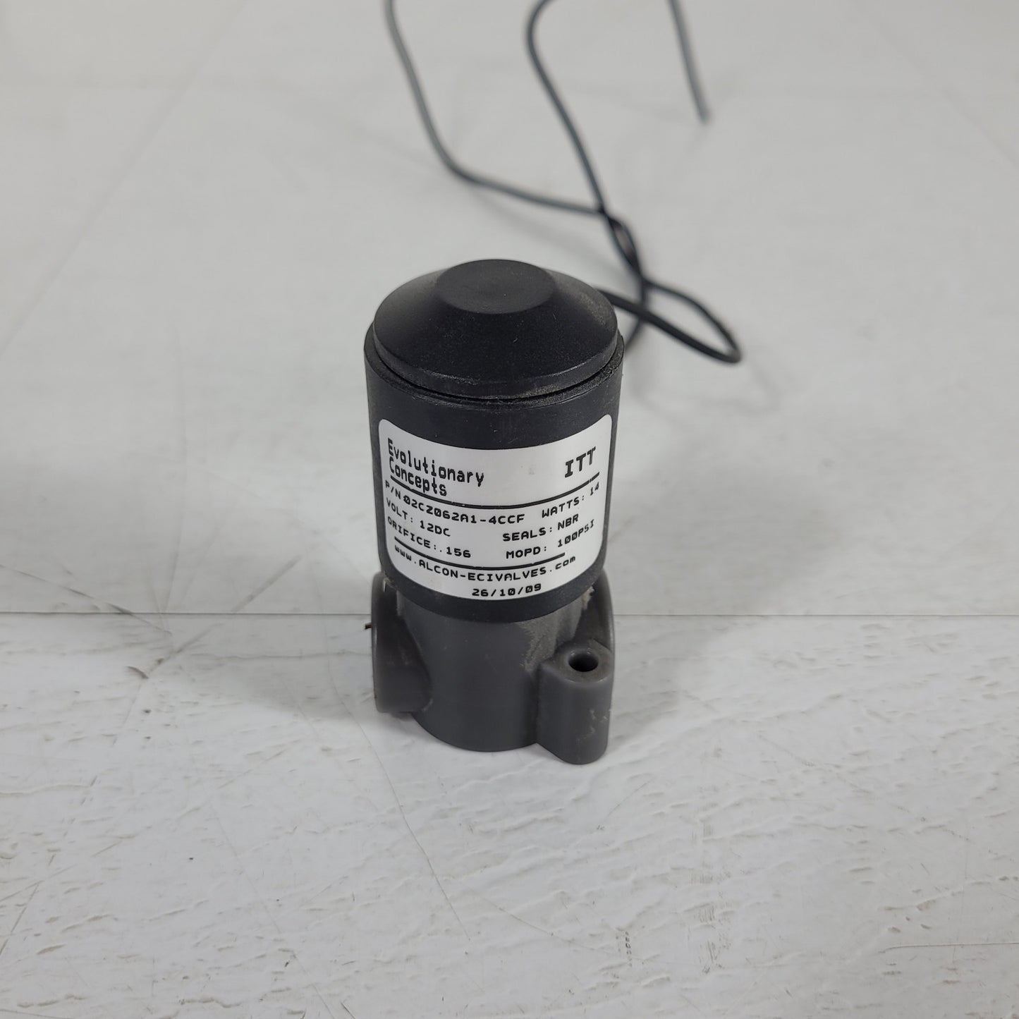 Alcon 02CZ062A1-4CCF Evolutionary Concepts Solenoid Valve 2 Way NC Delrin 3/8"