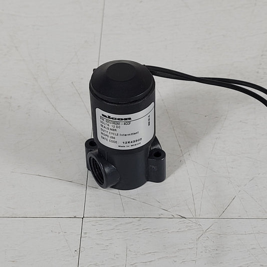 Alcon 02CZ062A1-4CCF Solenoid Valve 2 Way NC Delrin 3/8" Flow Factor 0.45 12 VDC