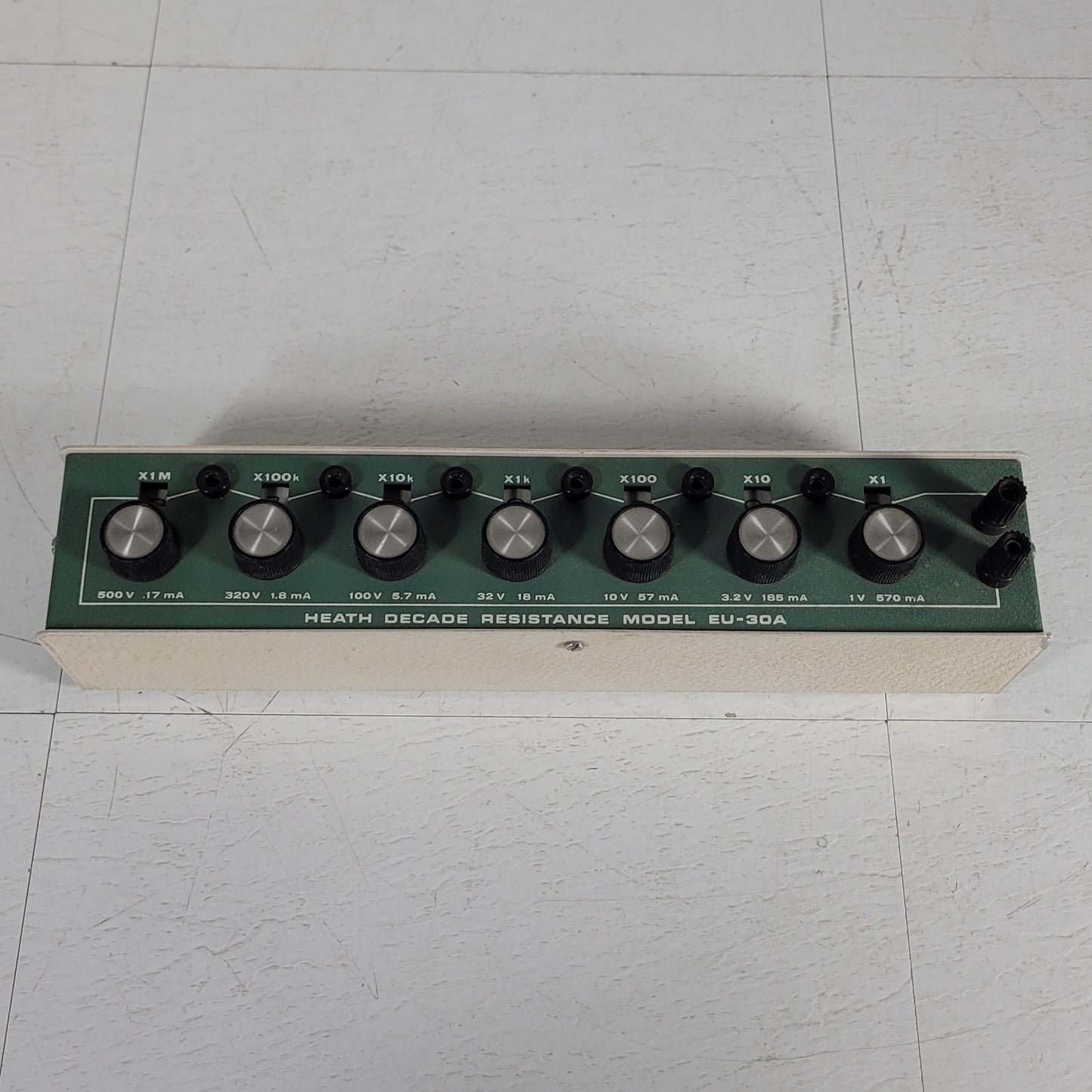 HeathKit EU-30A Simple Decade Resistance Substitution Box 1-9 99,999Ω +/- 0.1%
