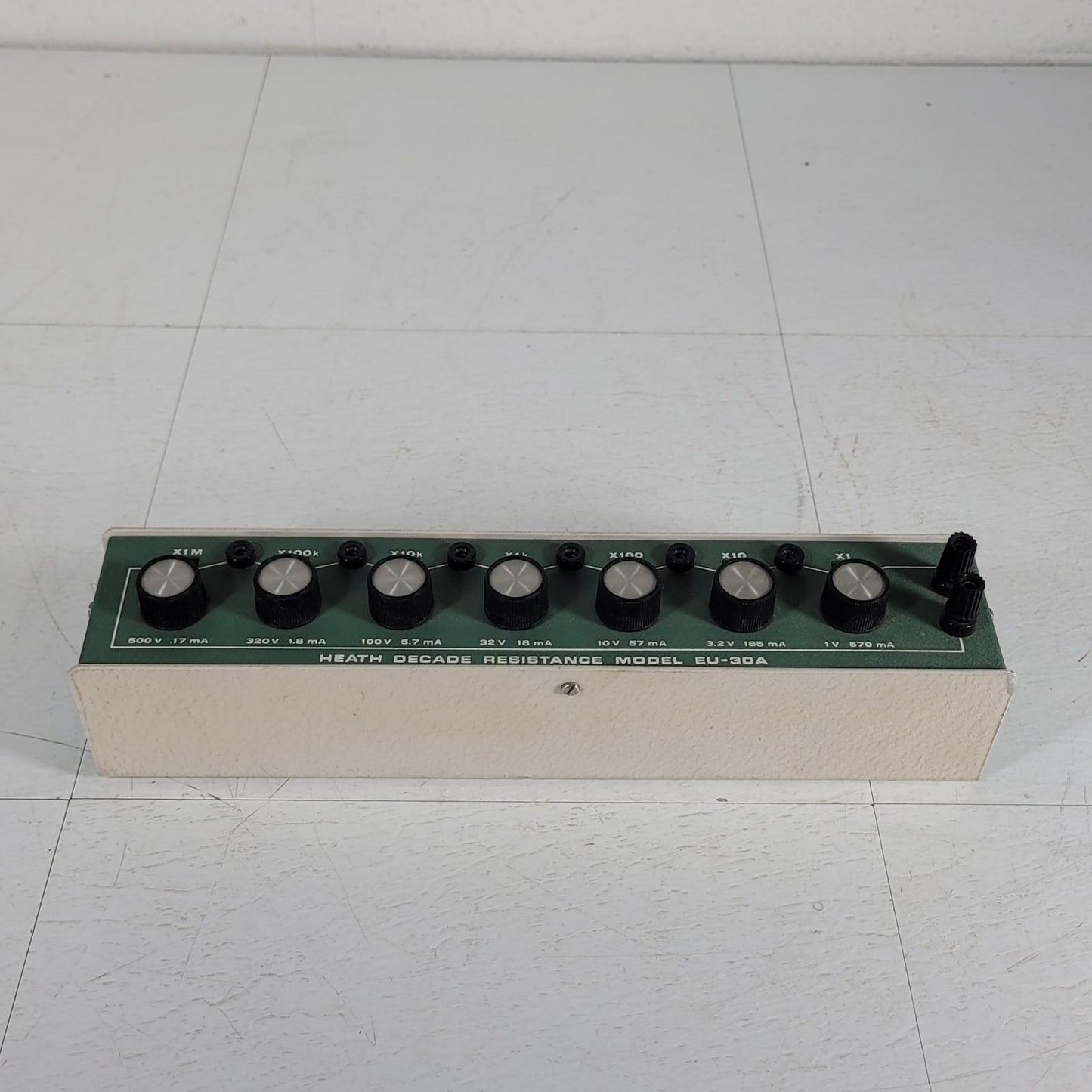 HeathKit EU-30A Simple Decade Resistance Substitution Box 1-9 99,999Ω +/- 0.1%