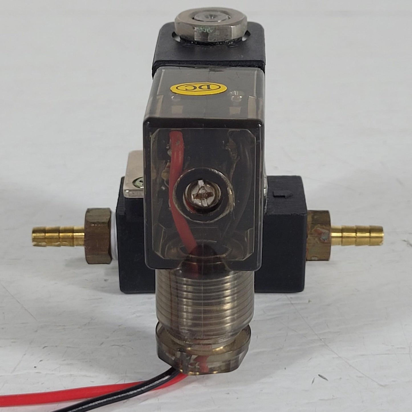 STC 100C Solenoid Coil 12VDC 6.5W w/ 1/8" NPT One Way Gas Adapter Shark Tube Fit