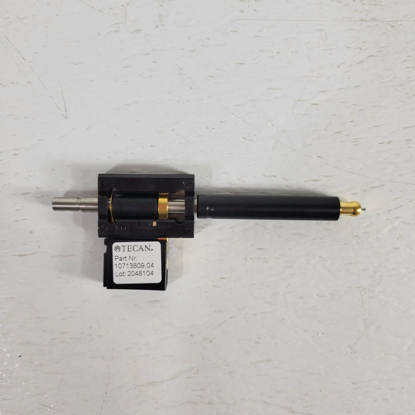 Tecan 10713809.04 Evo Ilid Block Tip Adapter Fluid Pickup Nozzle Solenoid Action