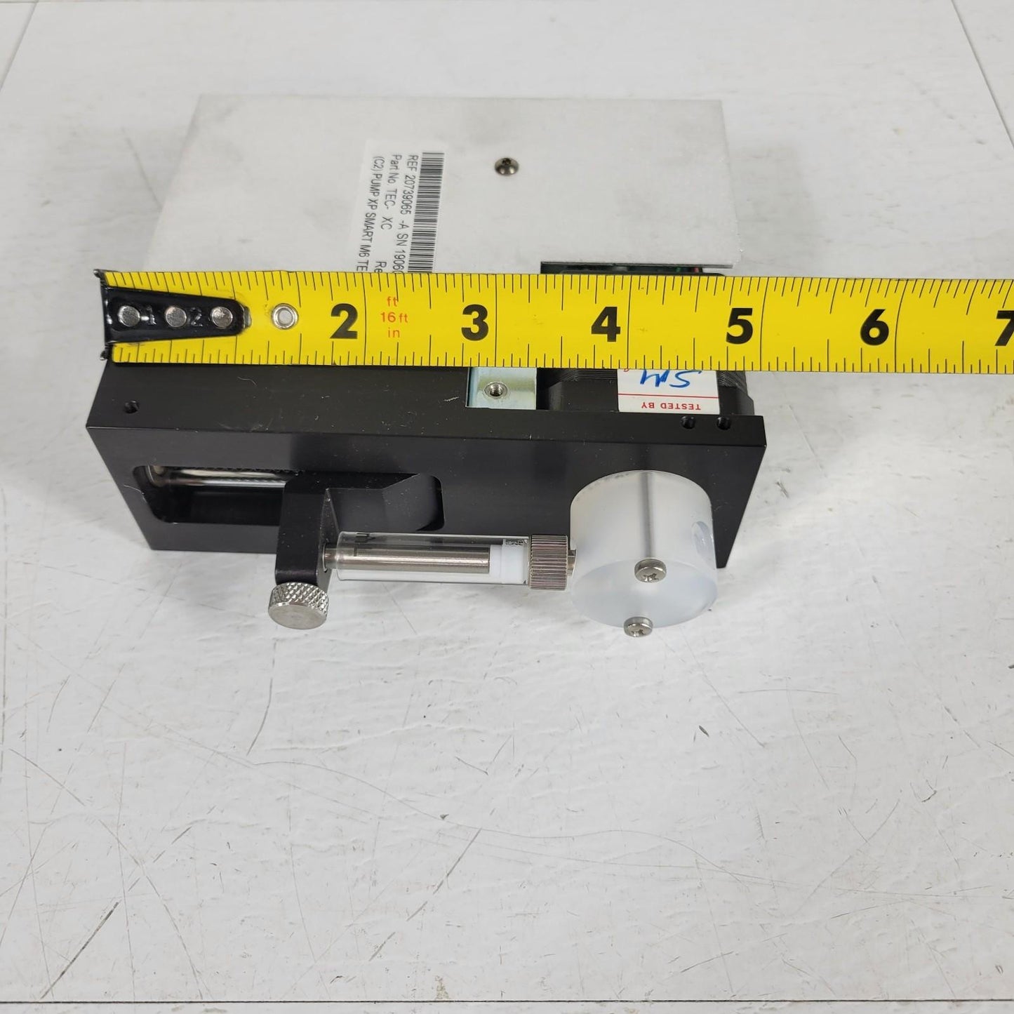 Tecan XP Smart M6 20739065 Motorized Syringe Pump Module 1mL Freedom Evo Rev A