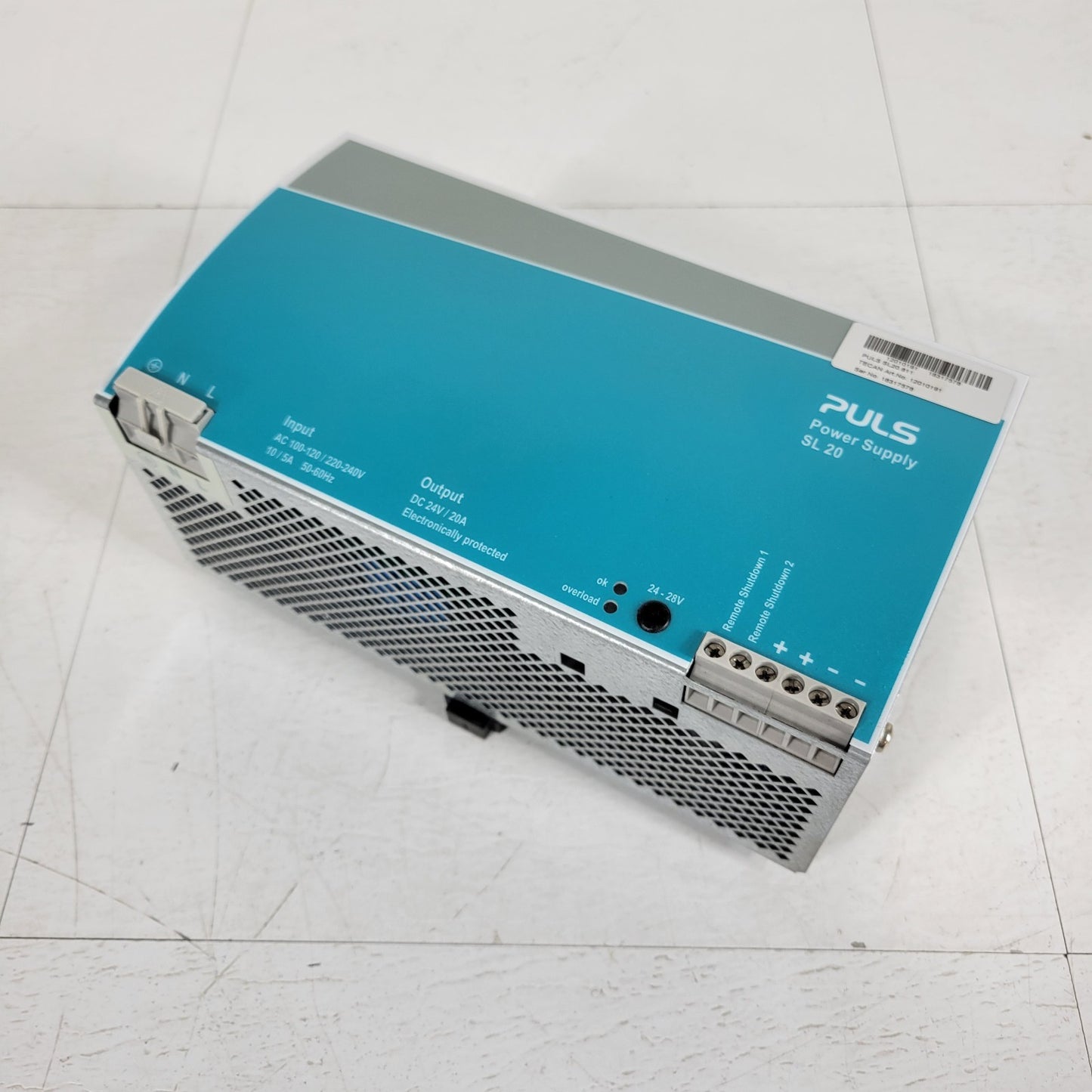 Puls SL20 Power Supply 24V DC 20A Electronically Protected SL20.811