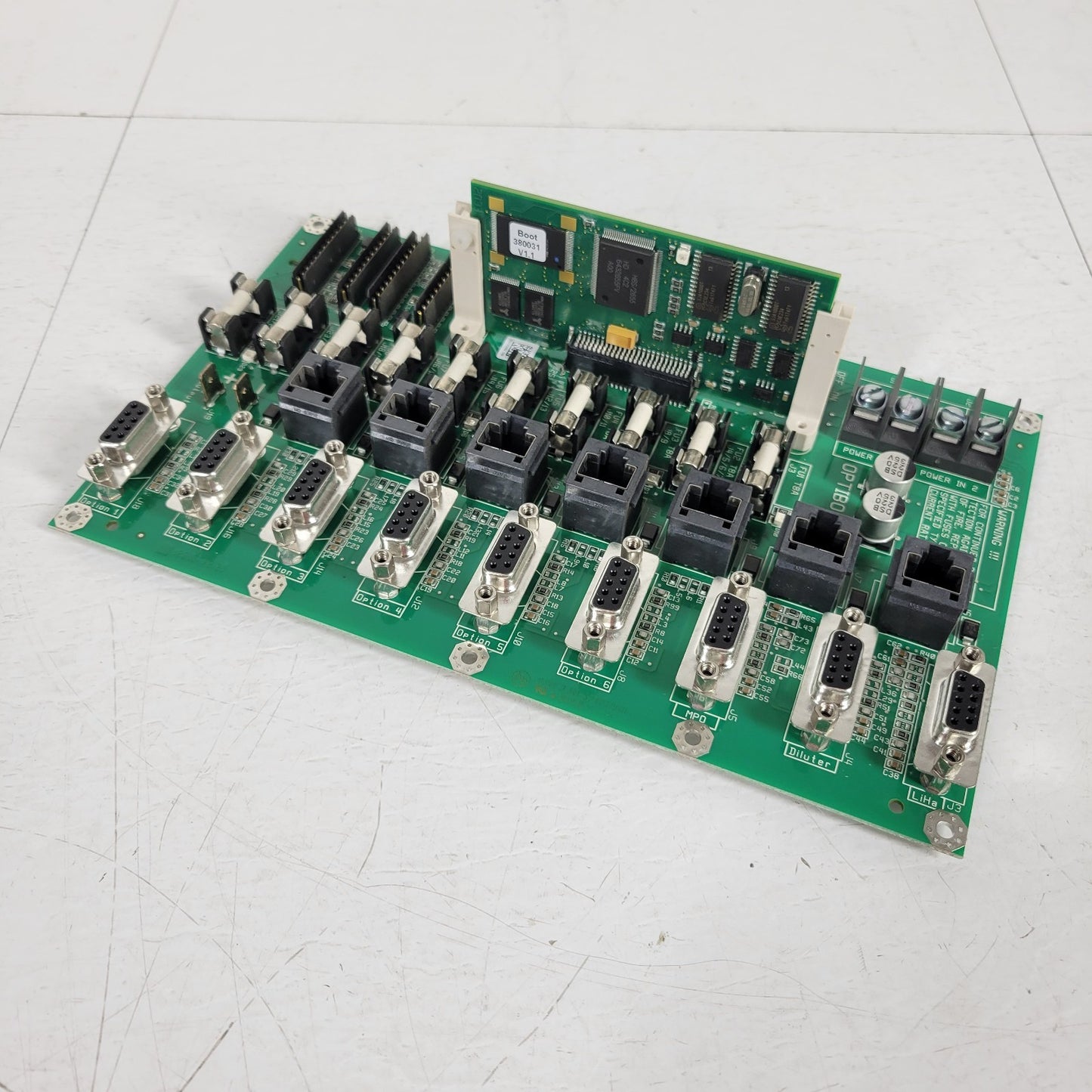 Tecan Optibo DCU HD6432655FV 24V Serial Device Control Board Power Distribution