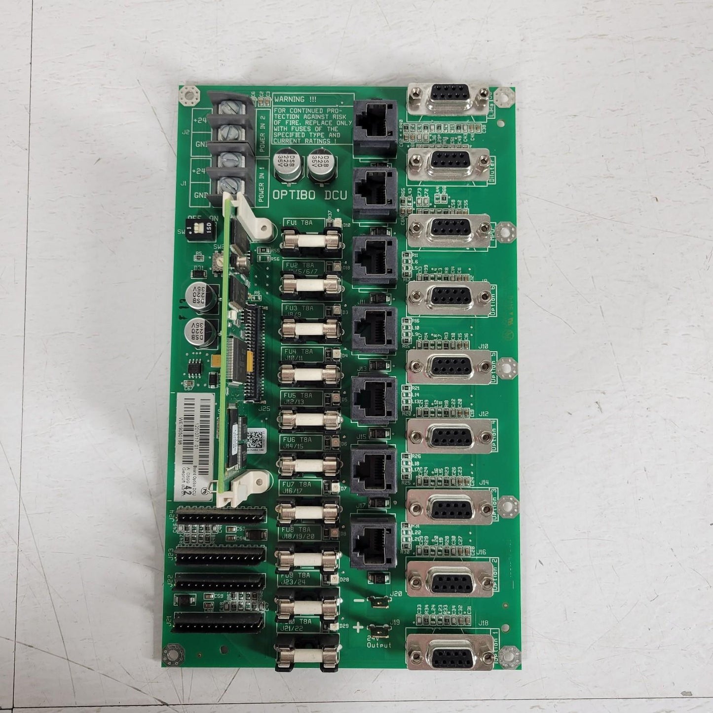 Tecan Optibo DCU HD6432655FV 24V Serial Device Control Board Power Distribution