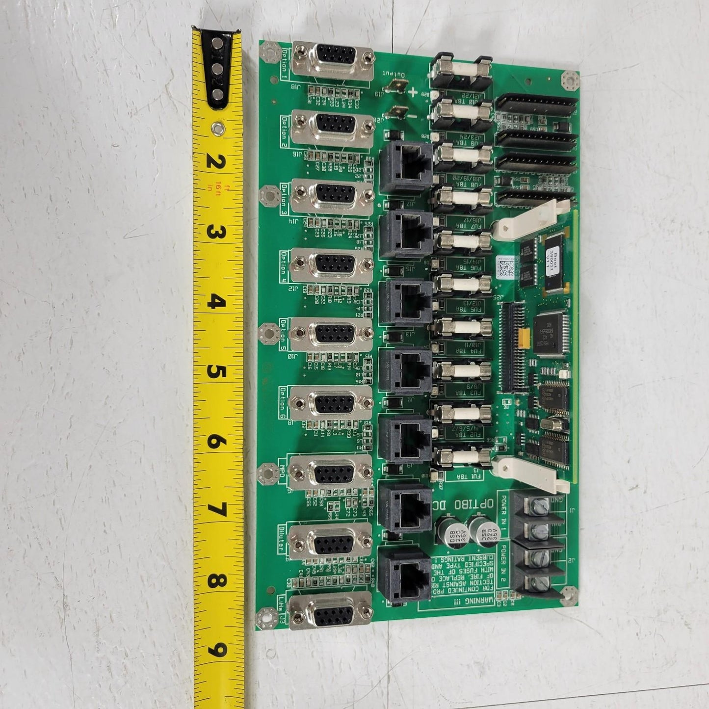 Tecan Optibo DCU HD6432655FV 24V Serial Device Control Board Power Distribution