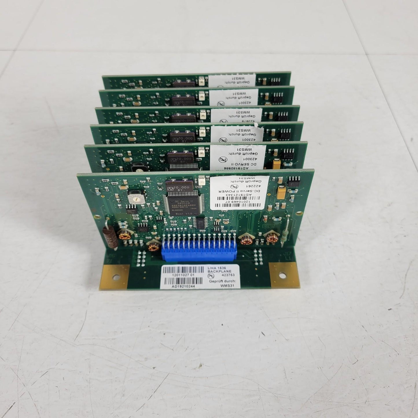 Tecan DC Servo II 64F2612FA20V Motor Driver 6 Board 12 Channel Backplane Module
