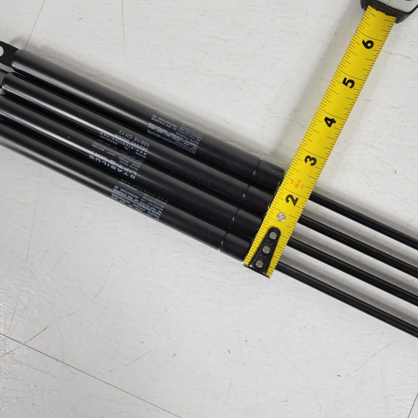 Lot of 4 Stabilus Lift-O-Mat Gas Spring Strut 082643 0050N Hydraulic Non-Locking