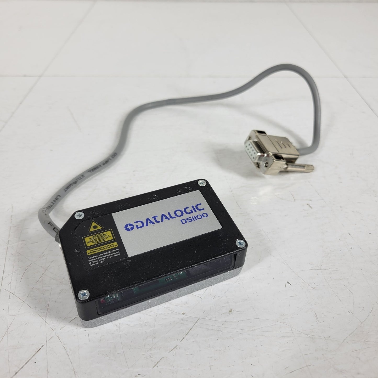 Datalogic DS1100-2011080 Laser Barcode Scanner 5VDC 500mA RS232 Serial Interface
