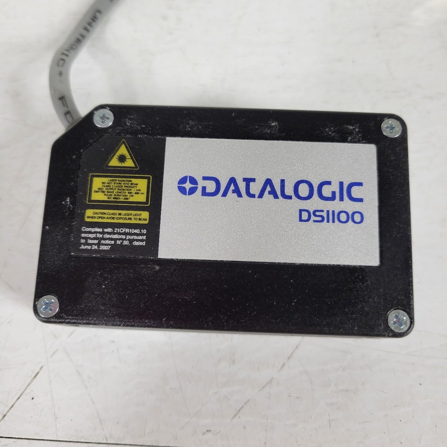 Datalogic DS1100-2011080 Laser Barcode Scanner 5VDC 500mA RS232 Serial Interface