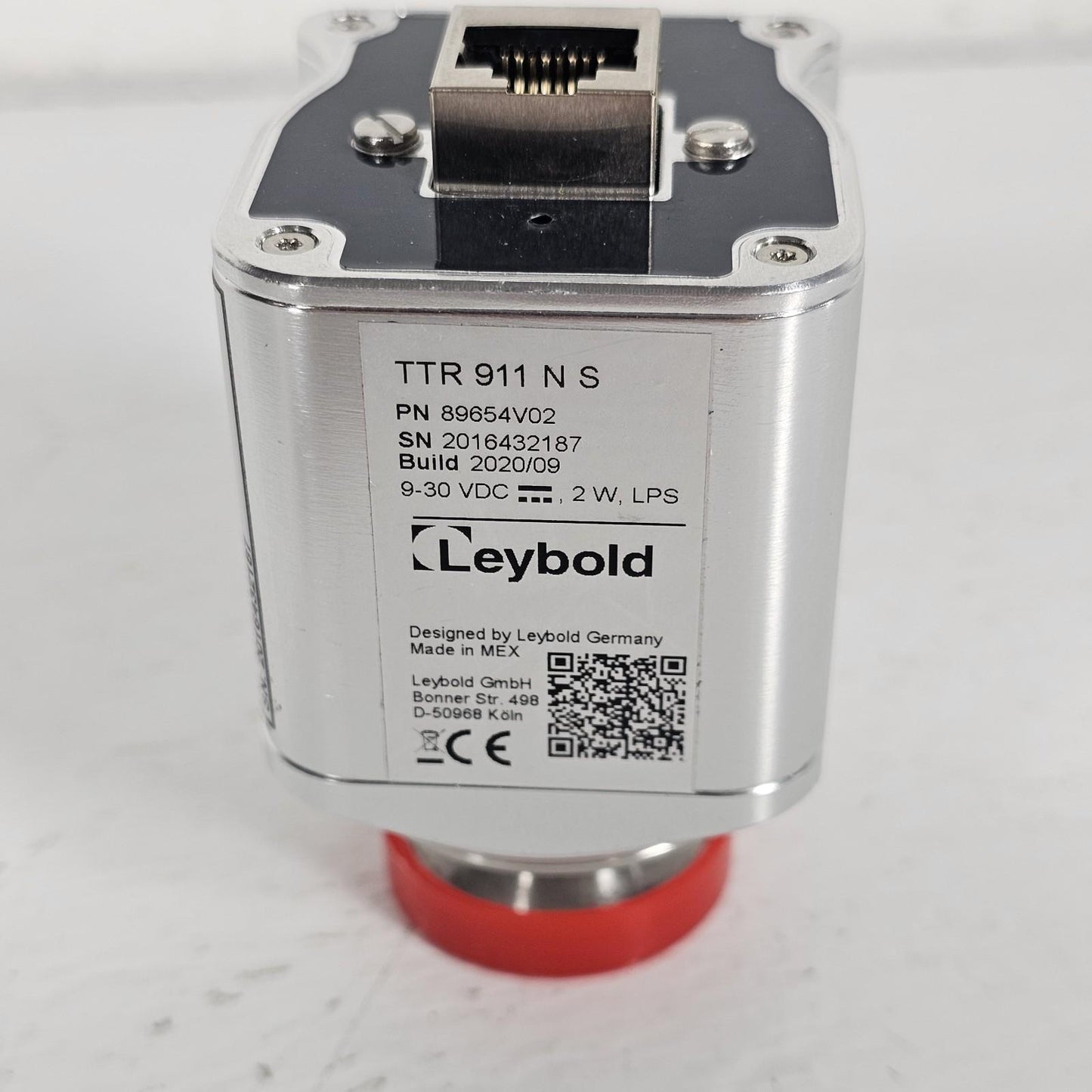 Leybold TTR 911 N S THERMOVAC Pirani Vacuum Gauge w/ Display, KF16 Flange Tested