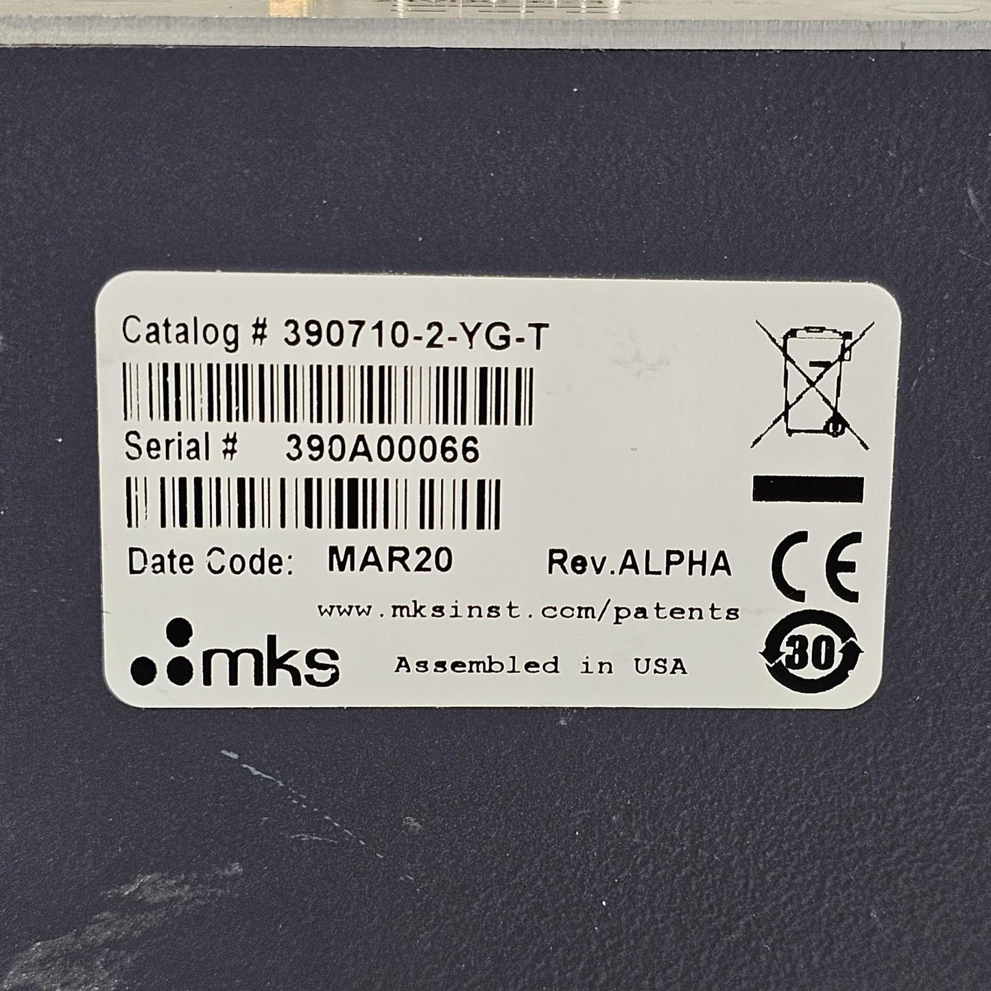 MKS Granville-Phillips 390710-2-YG-T Micro-Ion ATM Gauge EtherCAT DN35CF 2.75"