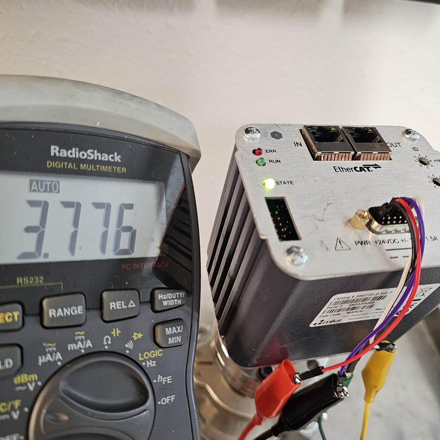 MKS Granville-Phillips 390710-2-YG-T Micro-Ion ATM Gauge EtherCAT DN35CF 2.75"