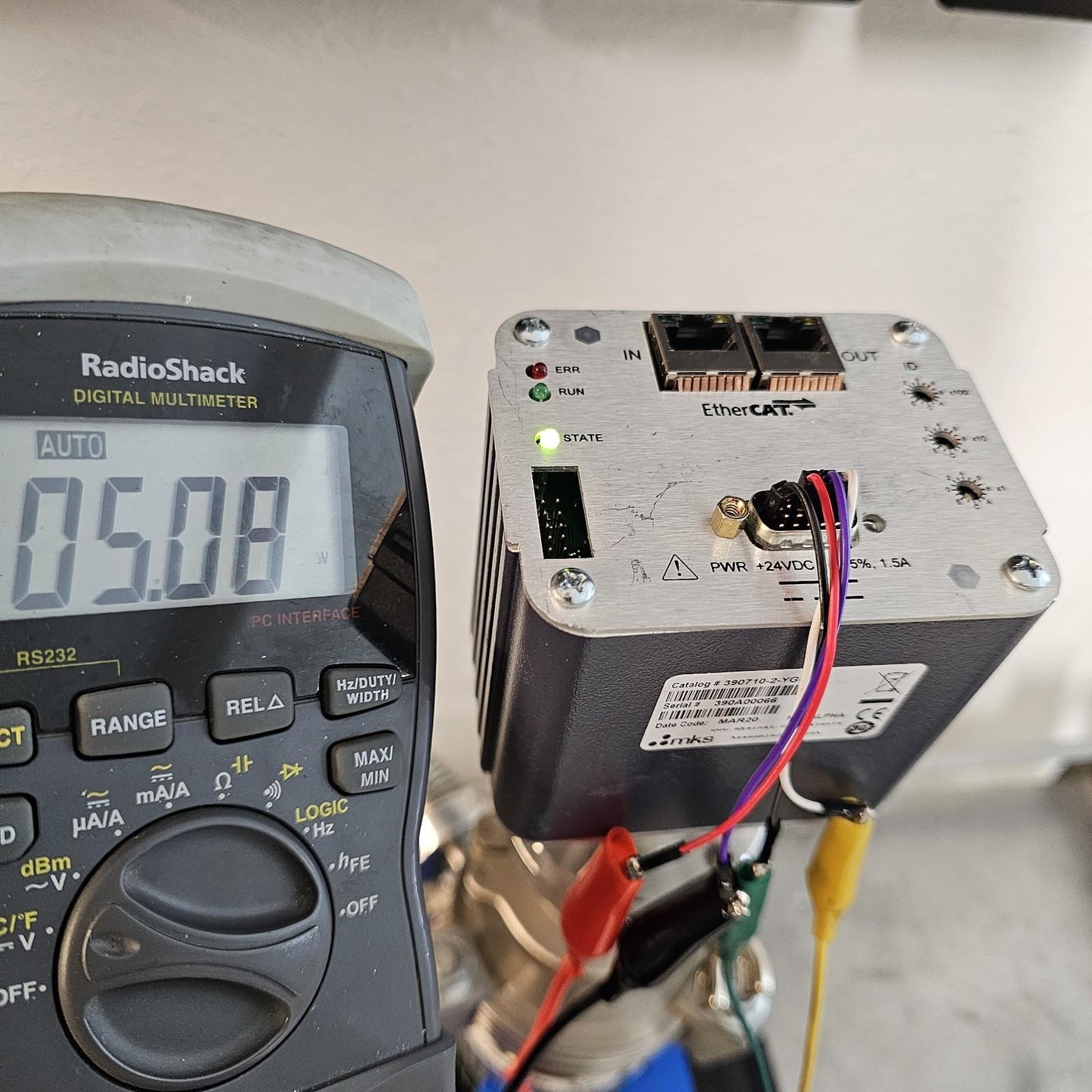 MKS Granville-Phillips 390710-2-YG-T Micro-Ion ATM Gauge EtherCAT DN35CF 2.75"