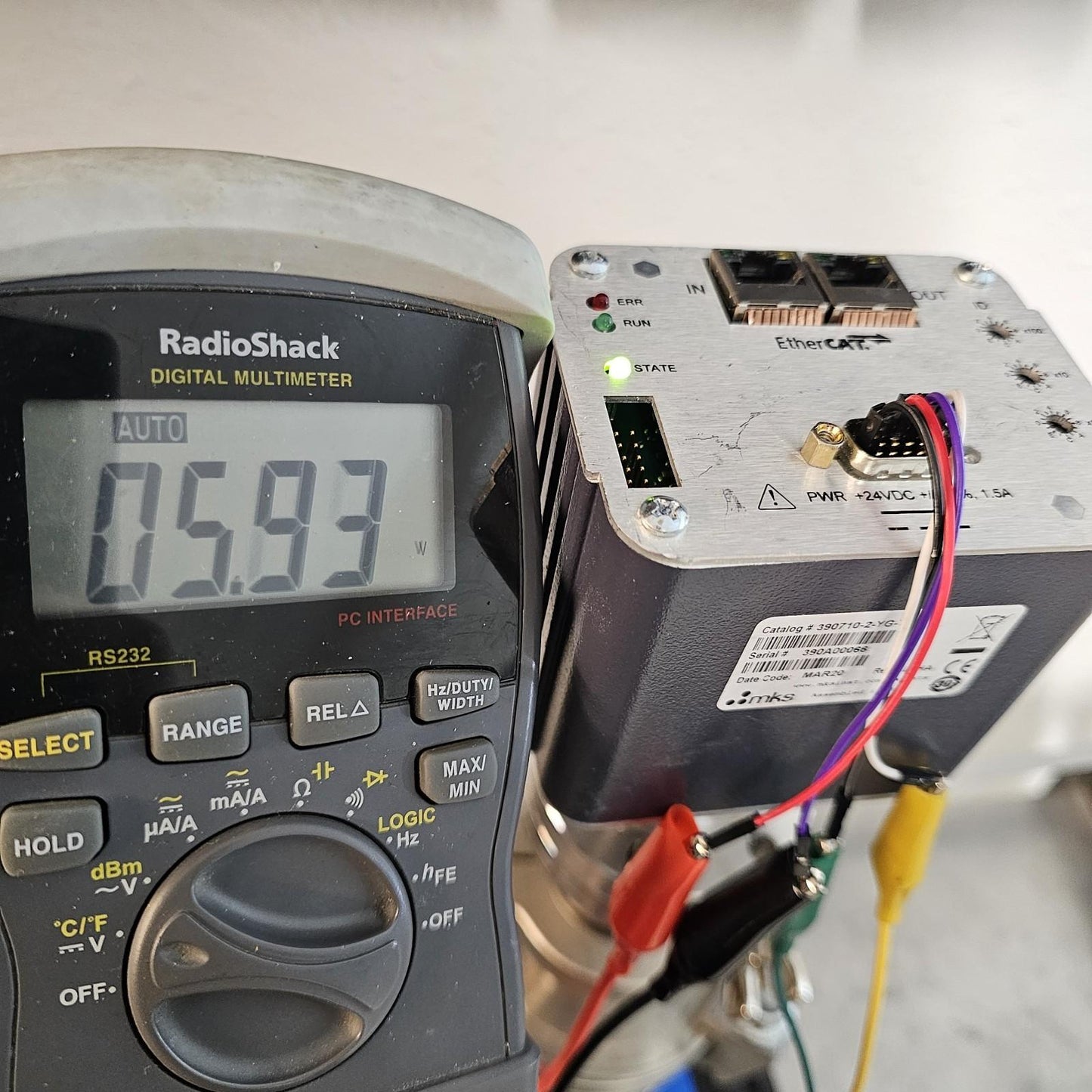 MKS Granville-Phillips 390710-2-YG-T Micro-Ion ATM Gauge EtherCAT DN35CF 2.75"