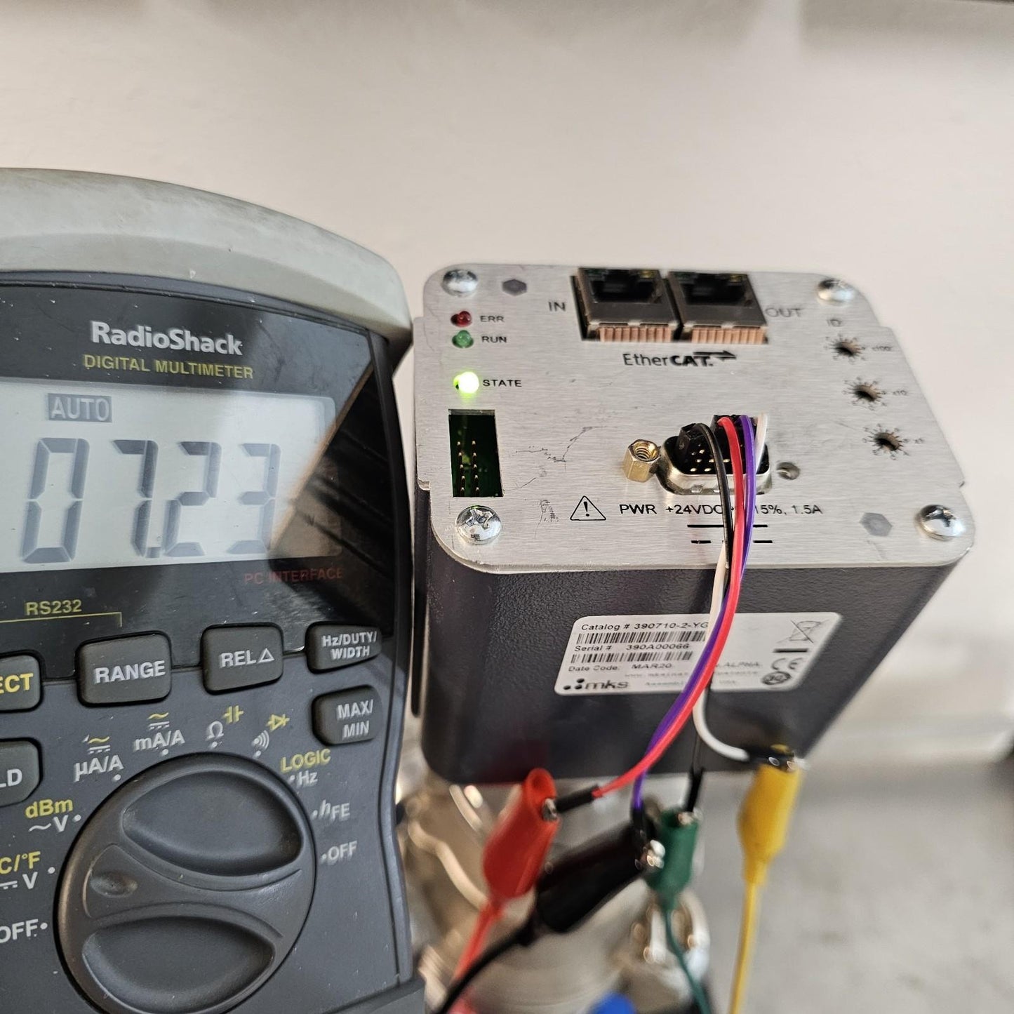 MKS Granville-Phillips 390710-2-YG-T Micro-Ion ATM Gauge EtherCAT DN35CF 2.75"