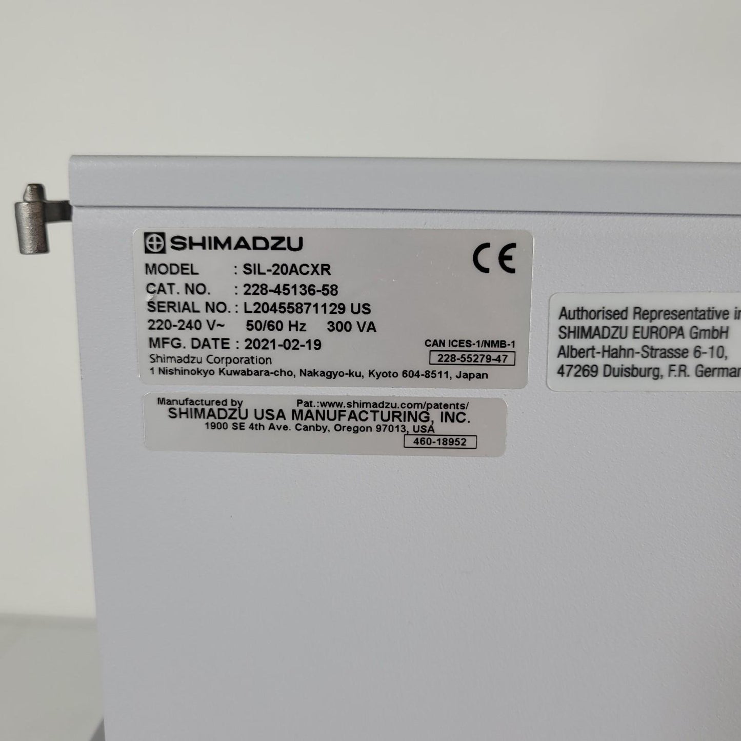 Shimadzu SIL-20ACXR NexeraBio Digital Thermostatted Autosampler Direct Injection
