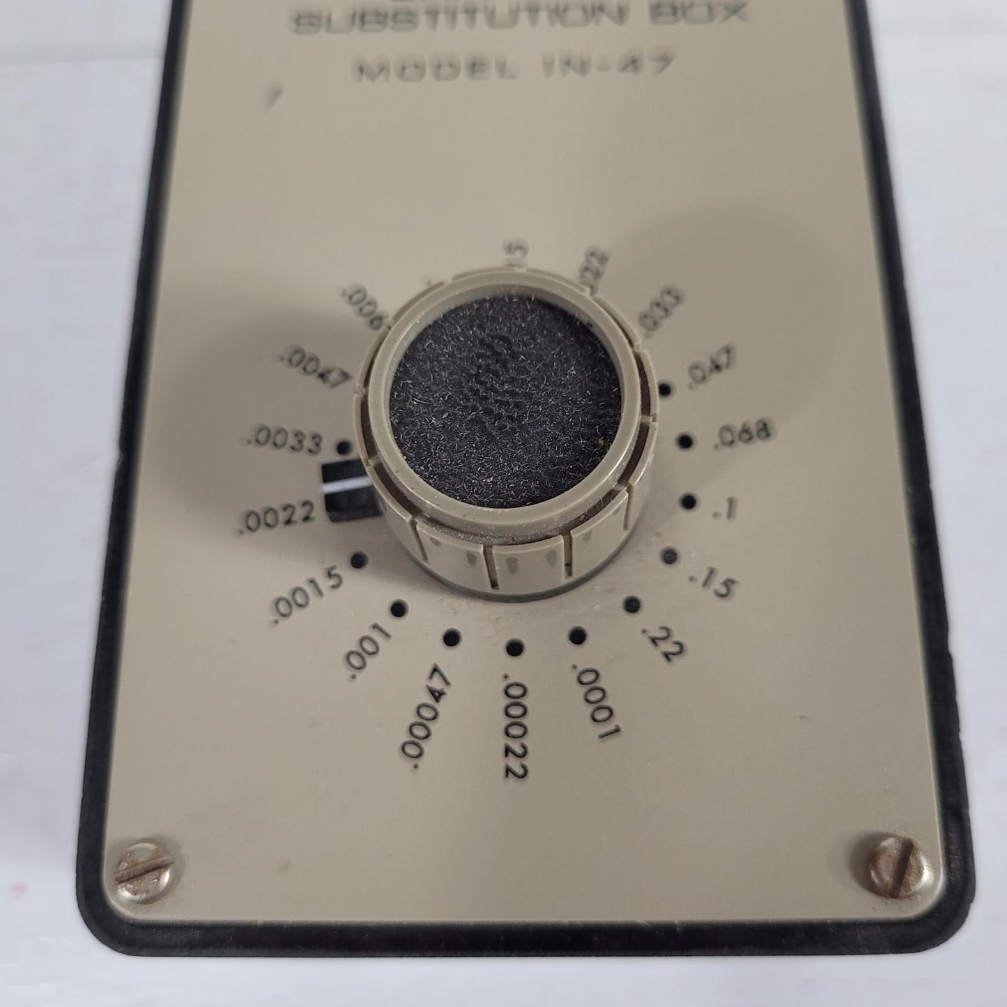 Heathkit IN-47 Capacitor Substitution Box Ham Radio Capacitor Leakage Tester